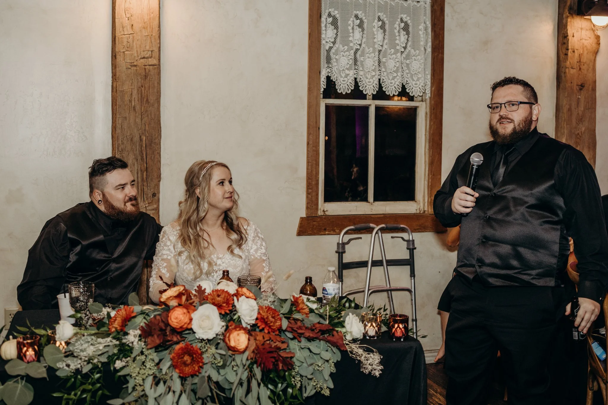 Taco dinner served at a relaxed, personalized destination wedding reception