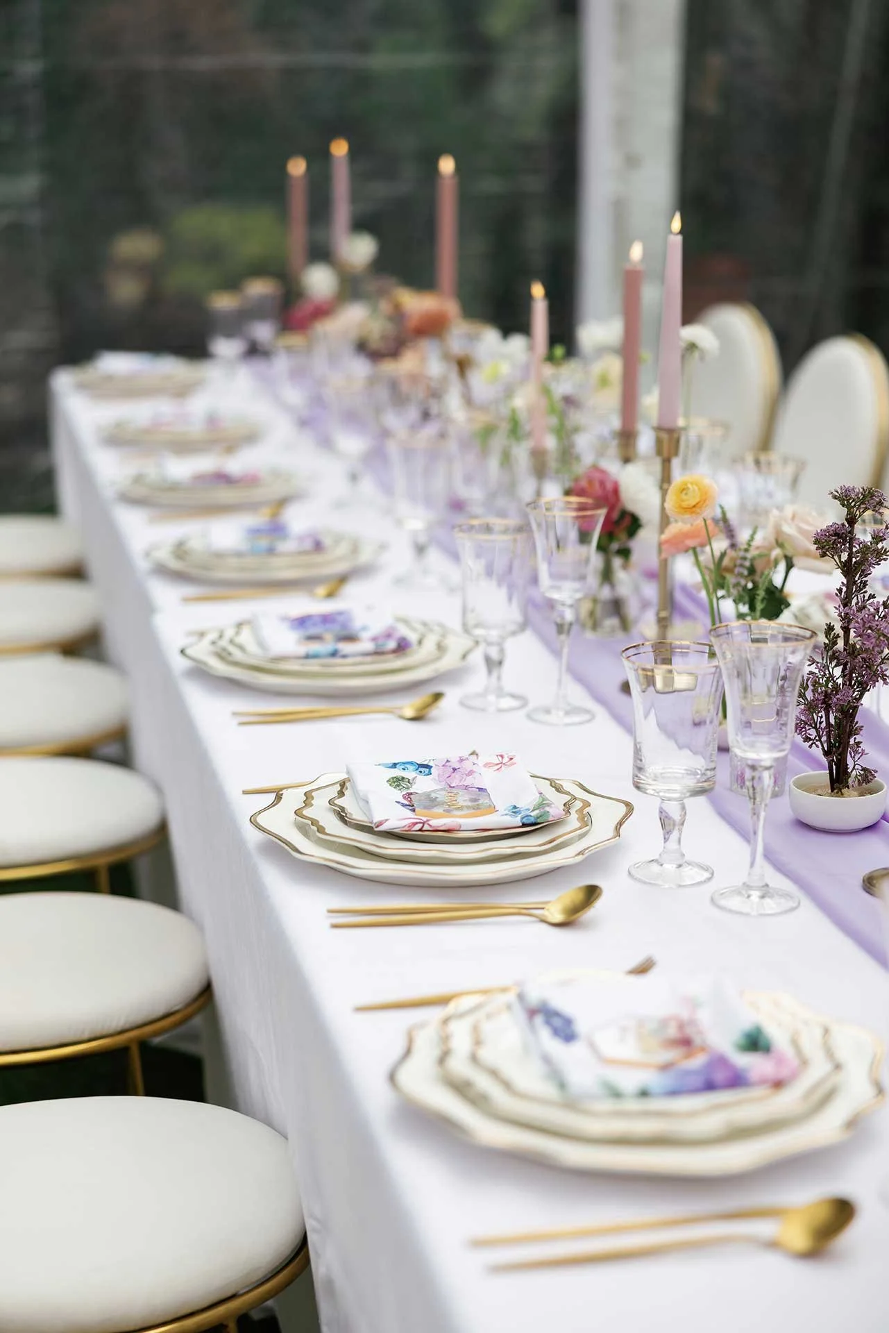 luxury wedding table details