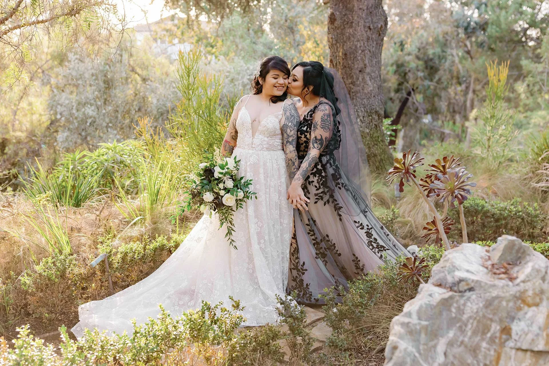 Salt Lake City Wedding Planning LGBTQIA+ Couple - two brides in wedding dresses
