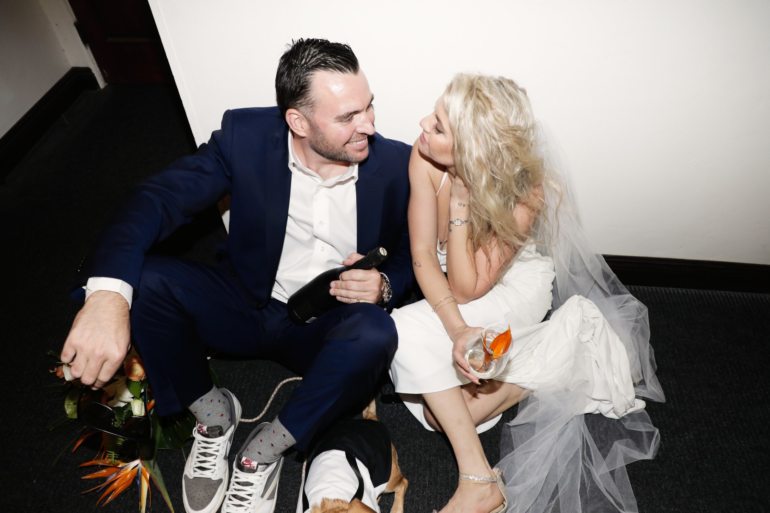 alternative wedding couple anti bride vibes 