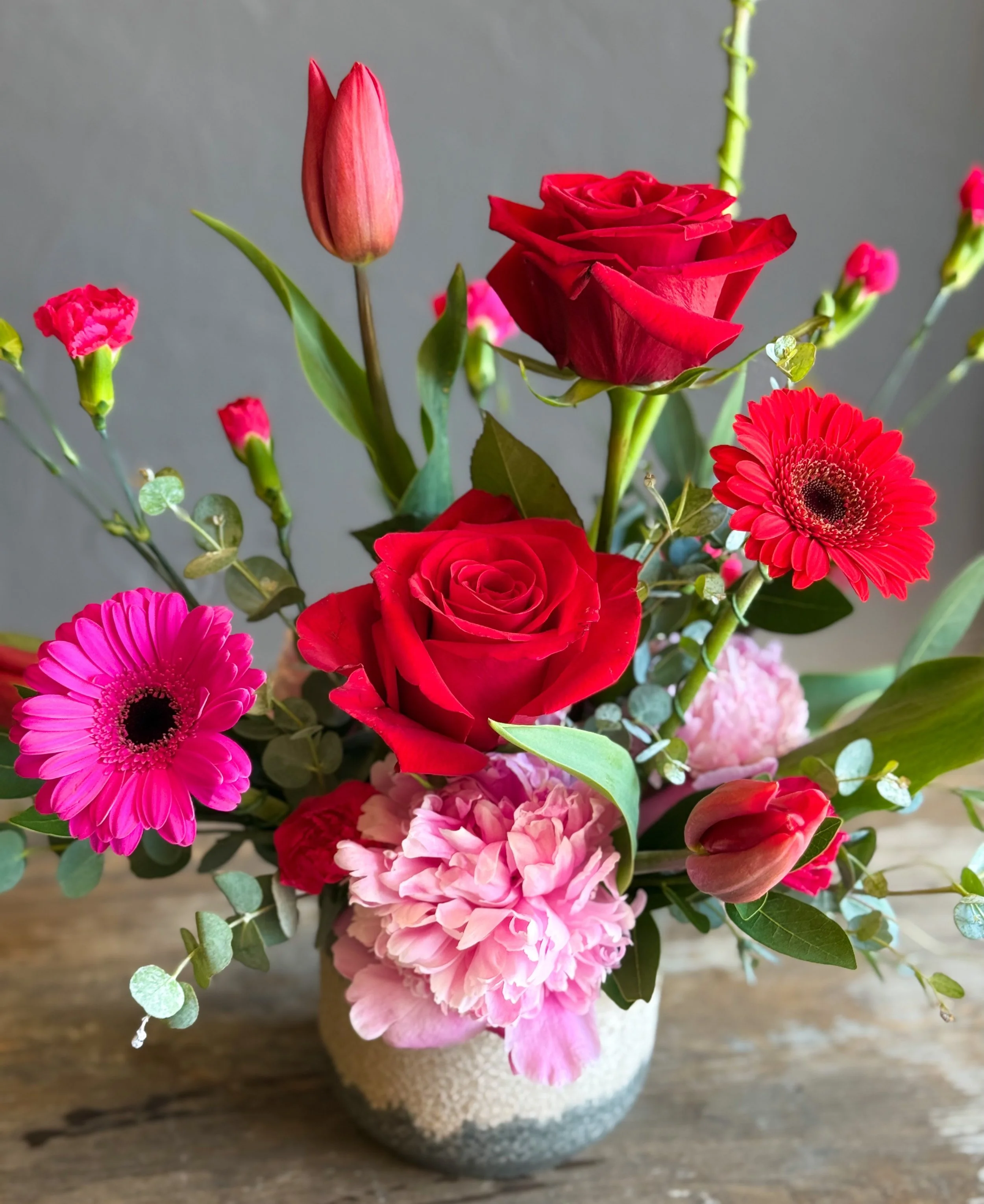Bold blooms for the women who make life beautiful 🌷💗❤️

This arrangement is filled with bright pink peonies, roses, tulips and cheerful pops of color to celebrate the moms, grandmas, bonus moms and mother figures who deserve to feel extra loved thi