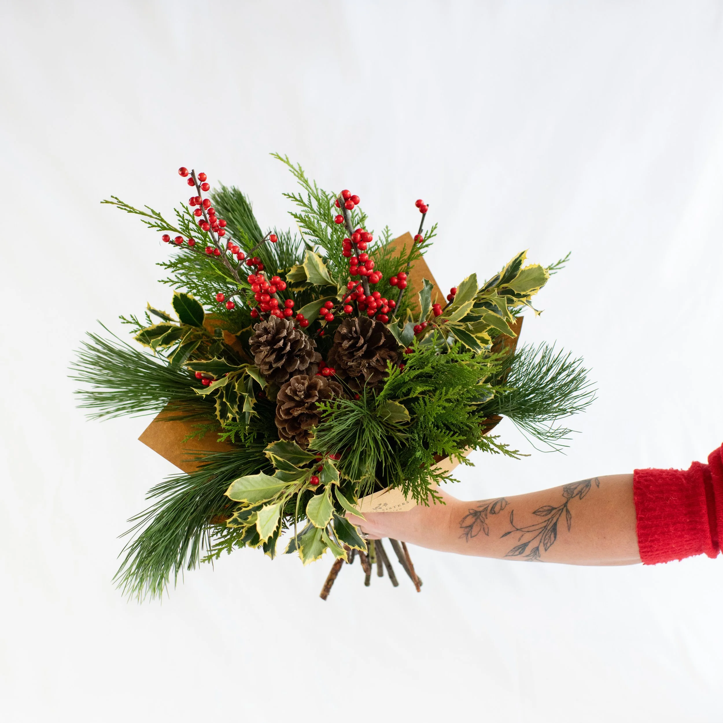 Petite Christmas Wrapped Flowers