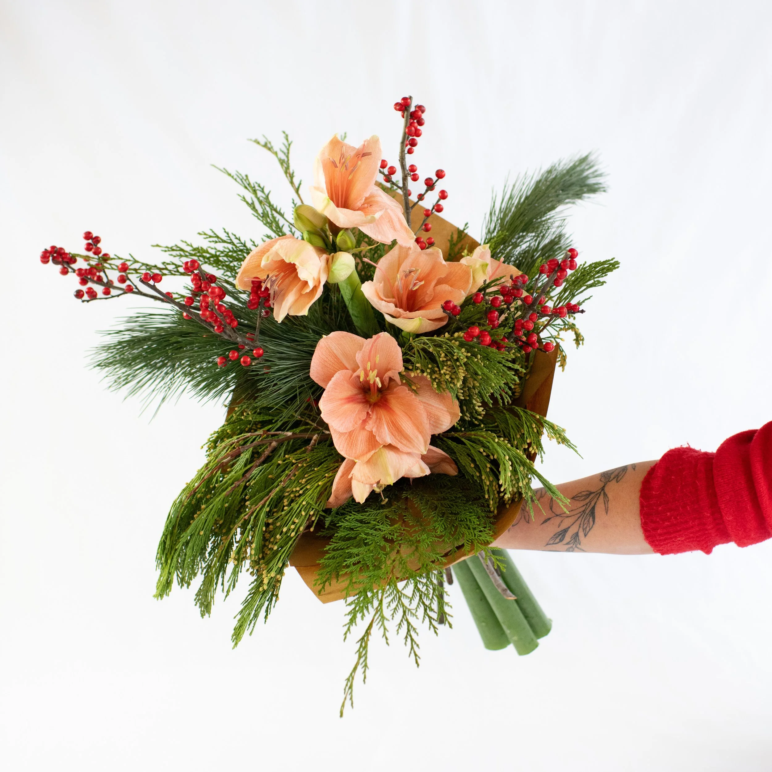 Grand Christmas Wrapped Flowers
