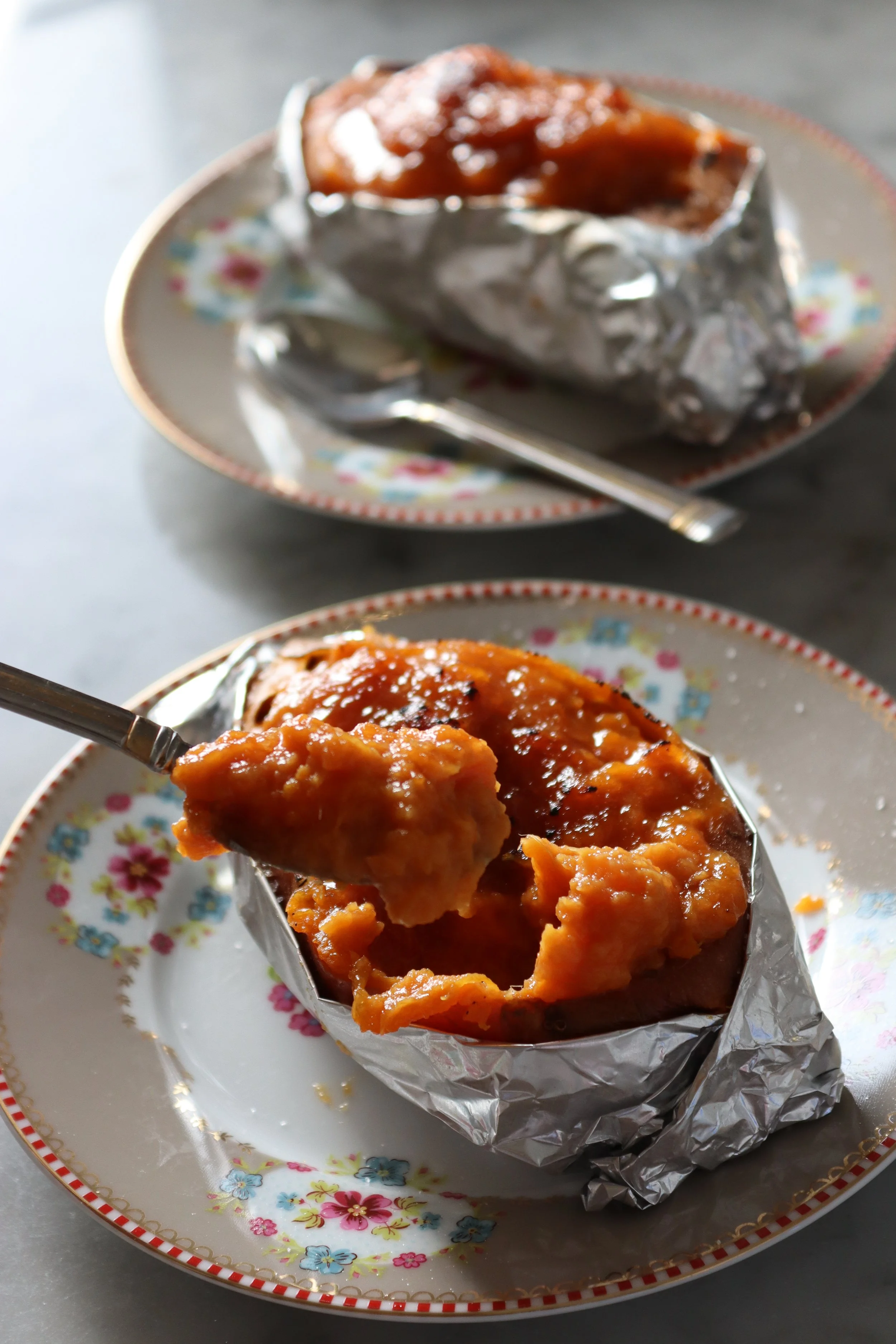 بطاطا حلوة بالكراميل