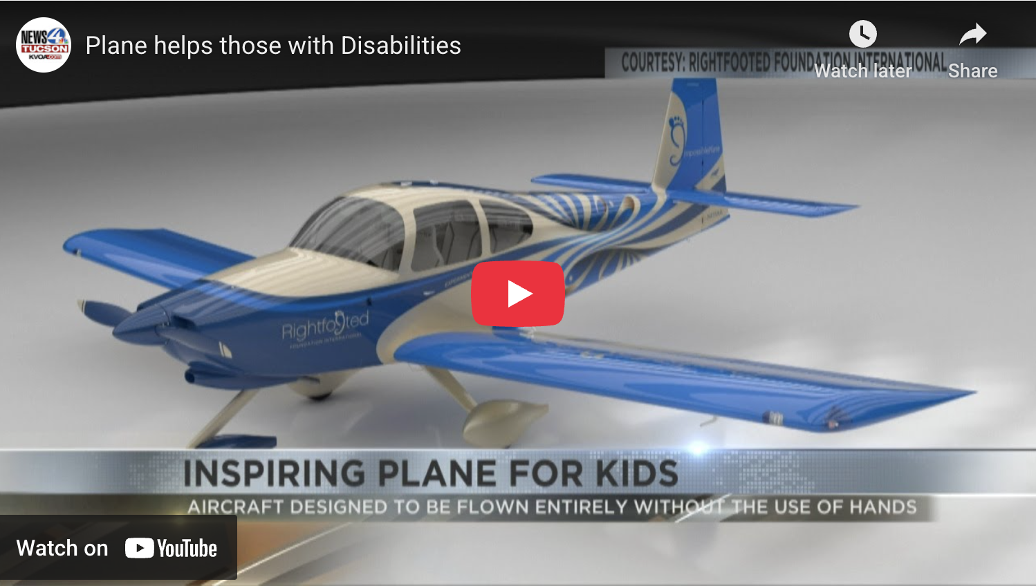 KVOA: Plane helps those with disabilities