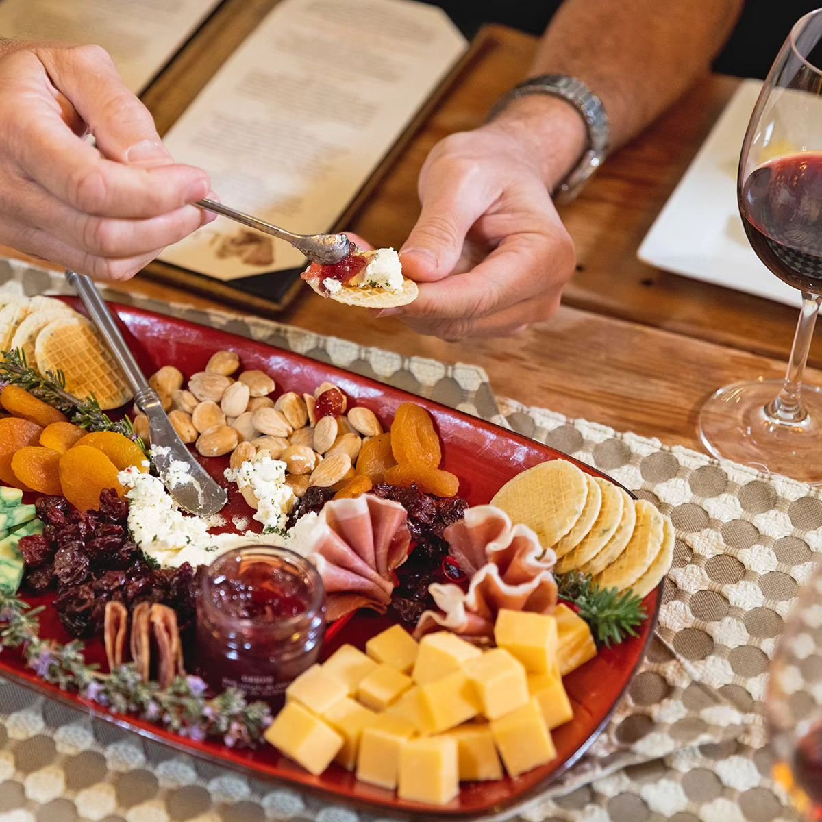 Bring sophistication and deliciousness to your 4th of July, graduation, or Father&rsquo;s Day celebrations by learning the art of creating a charcuterie masterpiece. Think artisanal cheeses, fresh seasonal fruits, gourmet meats - all perfectly paired