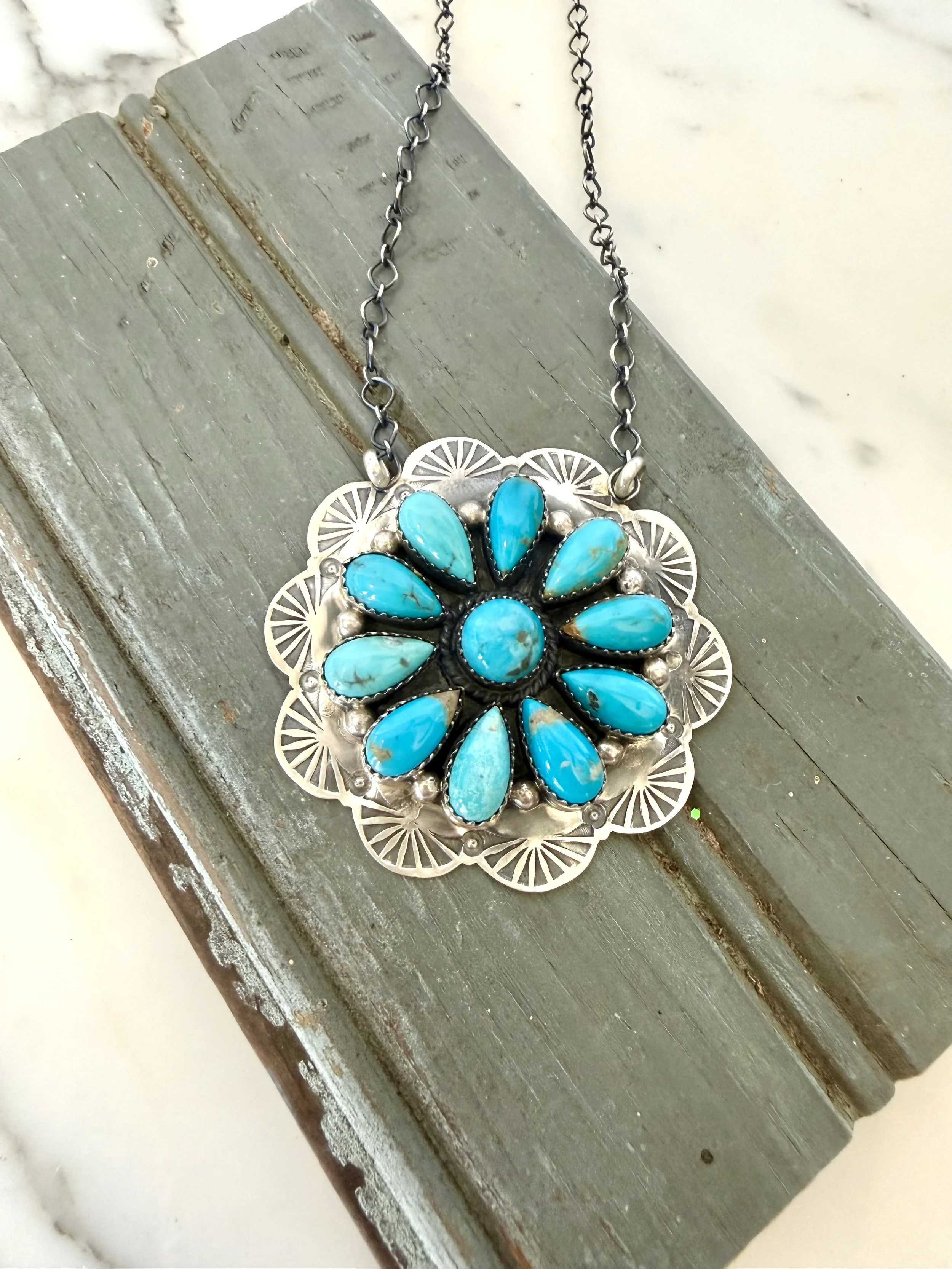 Navajo Desert Flower Necklace