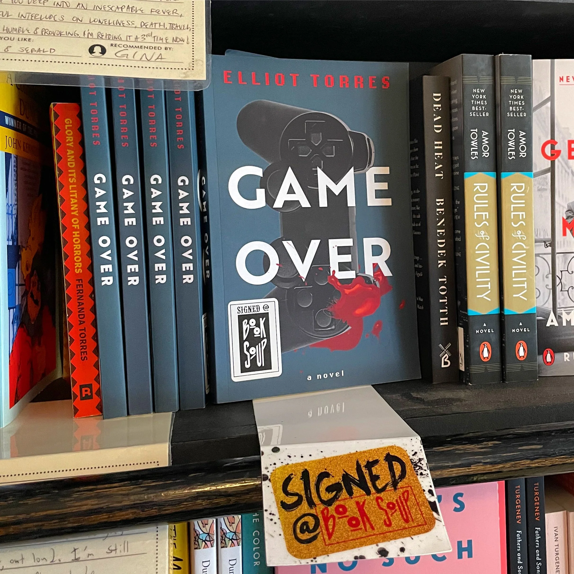 Signed Copies of Game Over Available in West Hollywood 