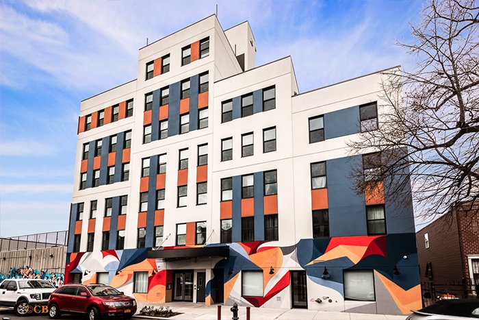 951 Madison Street, Brooklyn, mixed-use building exterior. Photograph by Constantin Boca.