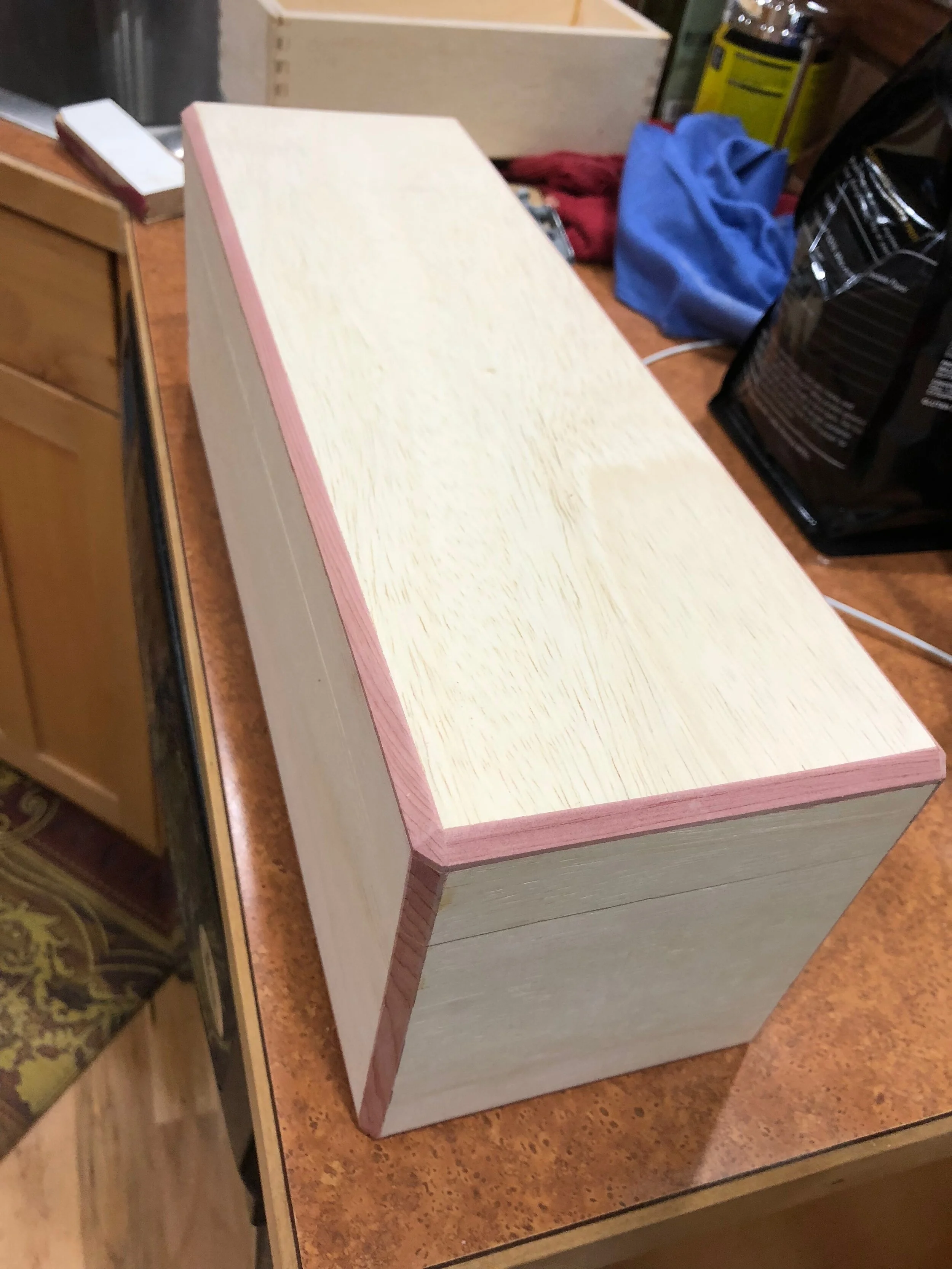 The birthday bourbon box prefinsh. 