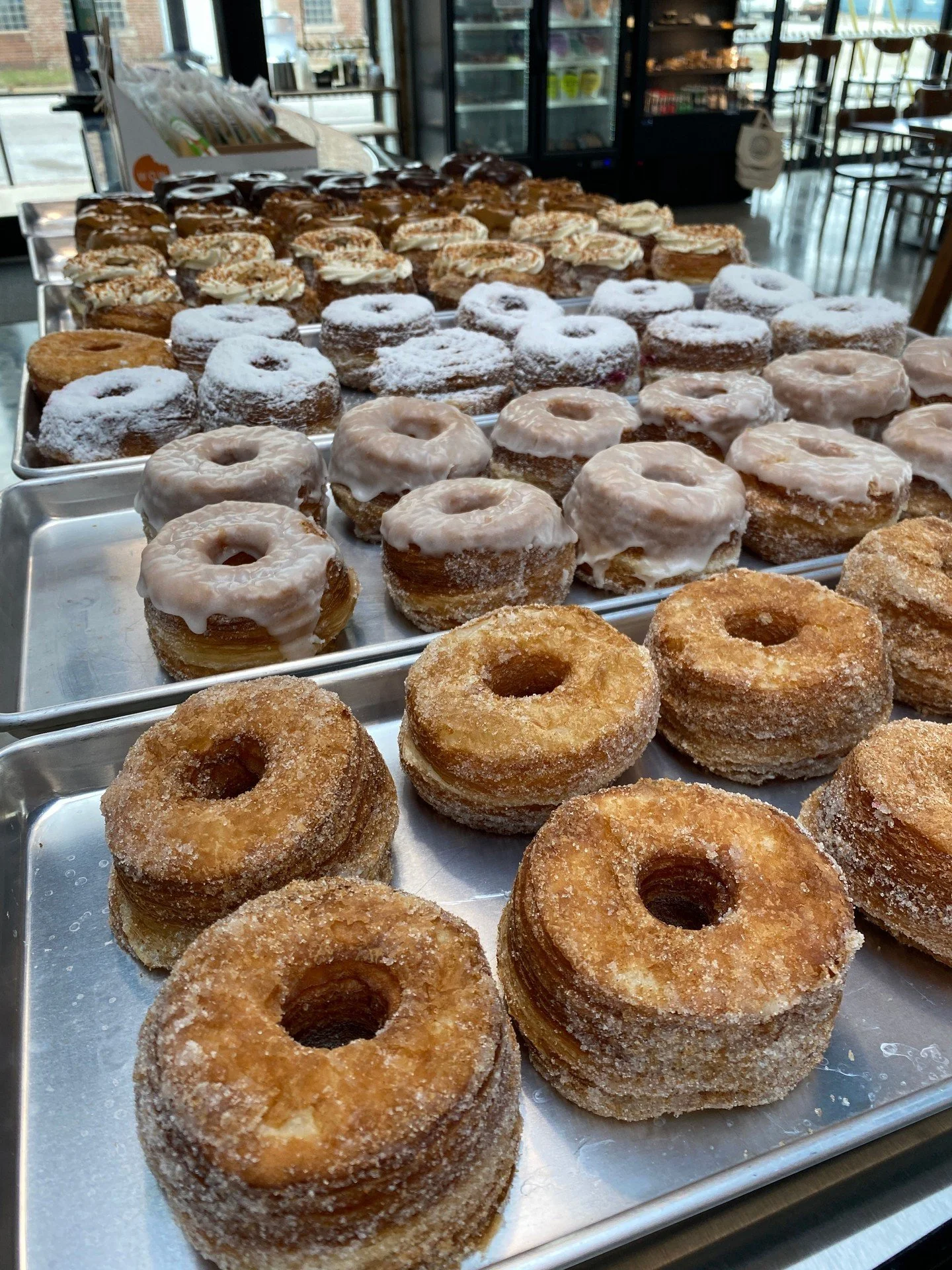Croughnut Friday never gets old.
Fresh from Central Illinois Bakehouse every Friday and Saturday. A tradition worth keeping.
Sold individually or in boxes of 4 or 6.
And now we have Pazcki available through February! 

📍 Open 9AM&ndash;7PM
#Croughnu
