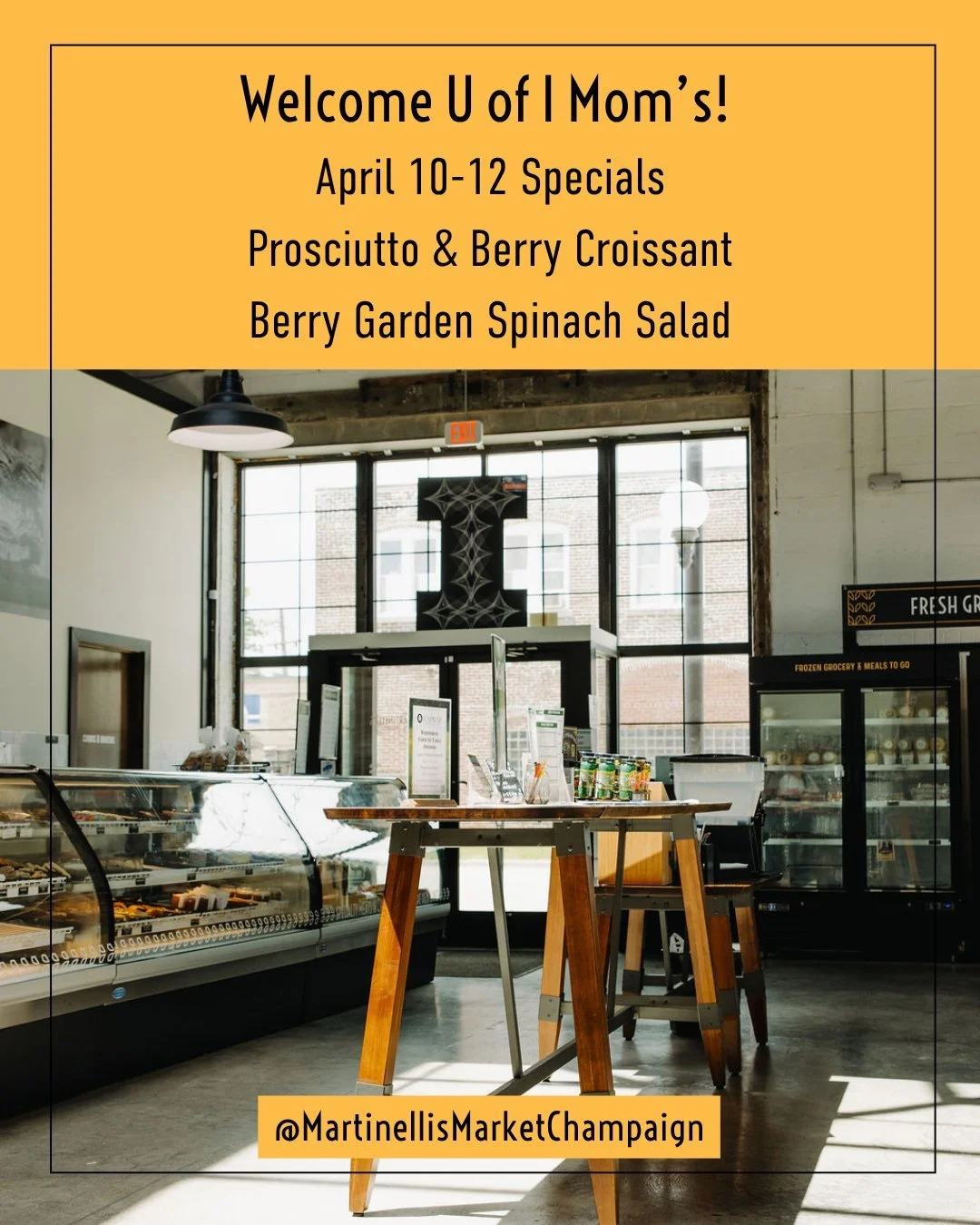 Mom's Weekend is this Friday, and we put together something worth bringing her in for.

All weekend &mdash; Friday April 10 through Sunday April 12 &mdash; we're running two specials made for the occasion:

Prosciutto &amp; Berry Croissant
Toasted cr