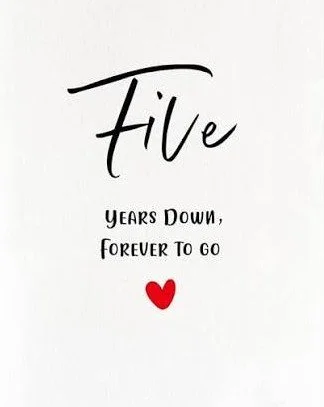 Five Years Down and Forever to Go