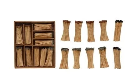 Colored Safety Matches in Box