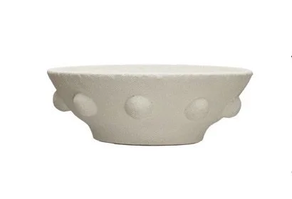 Decorative Terra-cotta Bowl w/ Raised Dots
