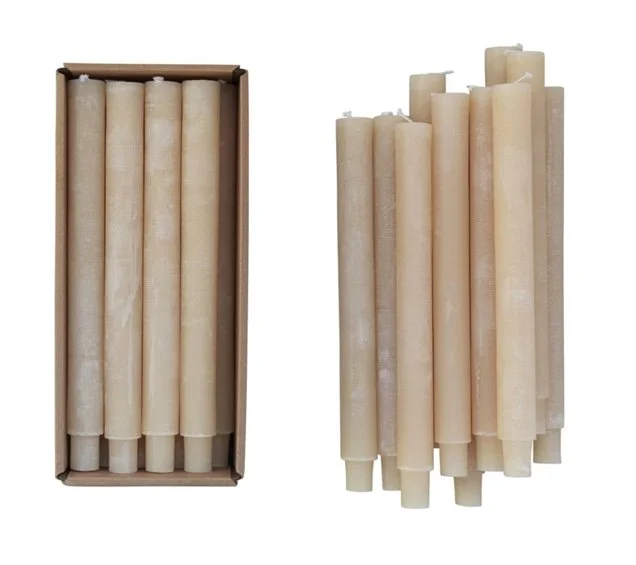 Unscented Taper Candle, Cream Color