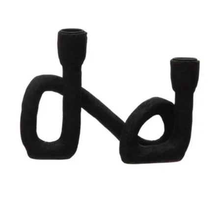 Black Taper Candle Holder