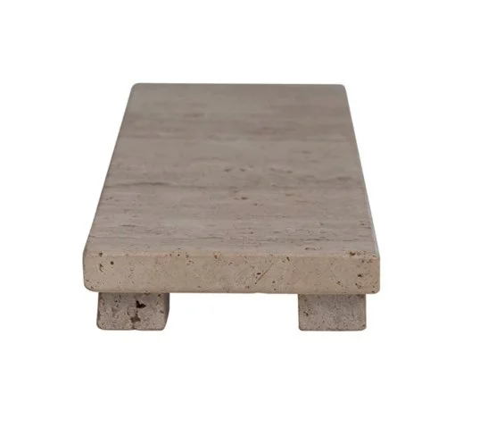 Travertine Footed Serving Board
