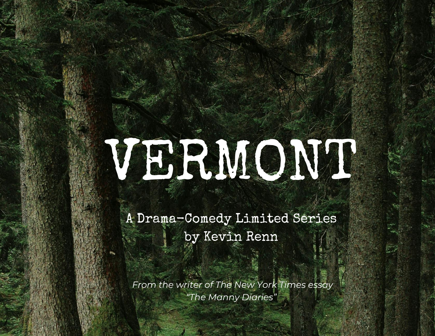 Logo/Cover art mock up for Limited Series pilot in-development. Created by Kevin Renn