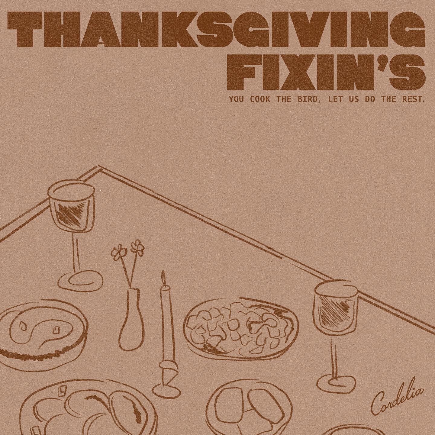 You cook the bird, let us do the rest.

It&rsquo;s back! Thanksgiving Fixin&rsquo;s ordering is now open via @resy for pickup Tuesday, November 21st or Wednesday November 22nd. 

Featuring:
- Pickle Dip + Chips [8oz]
- Parker House Rolls  Feat. @akro