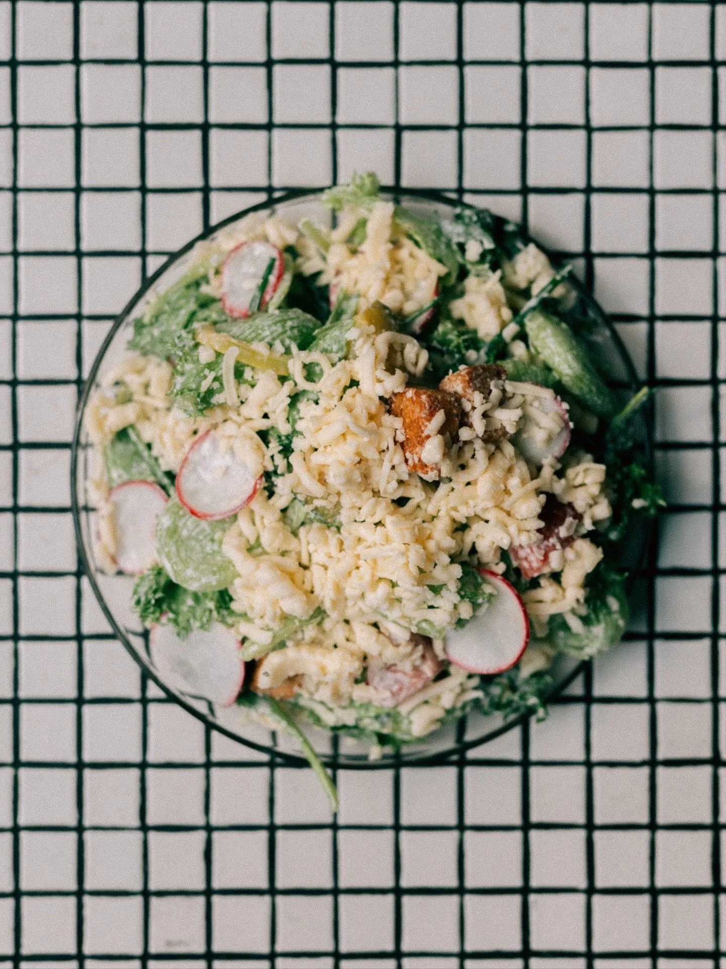 Overdressed Greens
Ah, the salad we all know and love. 
Inspired by @chefvinniecimino&rsquo;s favorite childhood salad from one of his favorite @akron institutions, Luigis&rsquo;. 
The sultry salad, seeminly more cheese than lettuce, and dressed with