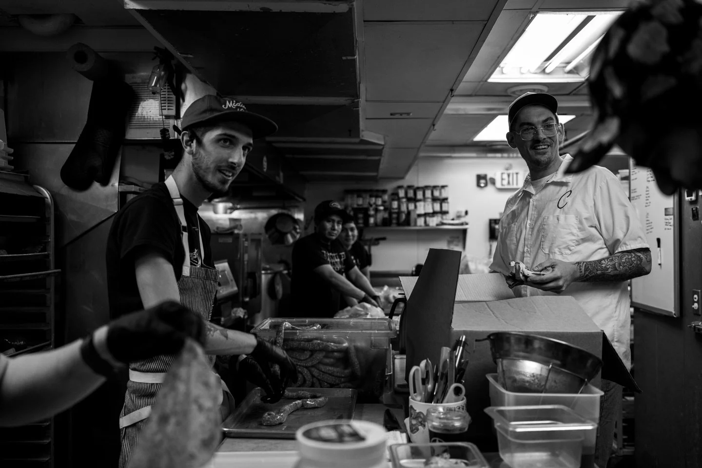 EVERY DAMN DAY
This kitchen grinds. That french top is HOT. Our prep team starts early, our bakers keep these ovens full. The drive, passsion and decication of our culinary team is unmatched. They walk through these doors determined to grow and get 1