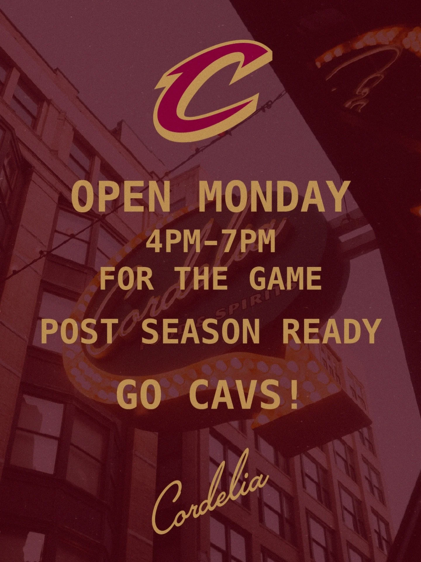 Post Season READY!! 
Excited to Celebrate and Cheer till our voices are gone. 

In a second to NONE sports town, during the 10 year anniversary of The Block, Kyrie&rsquo;s three and coming back down 3-0, anything&rsquo;s ALWAYS possible. 

Playoffs a