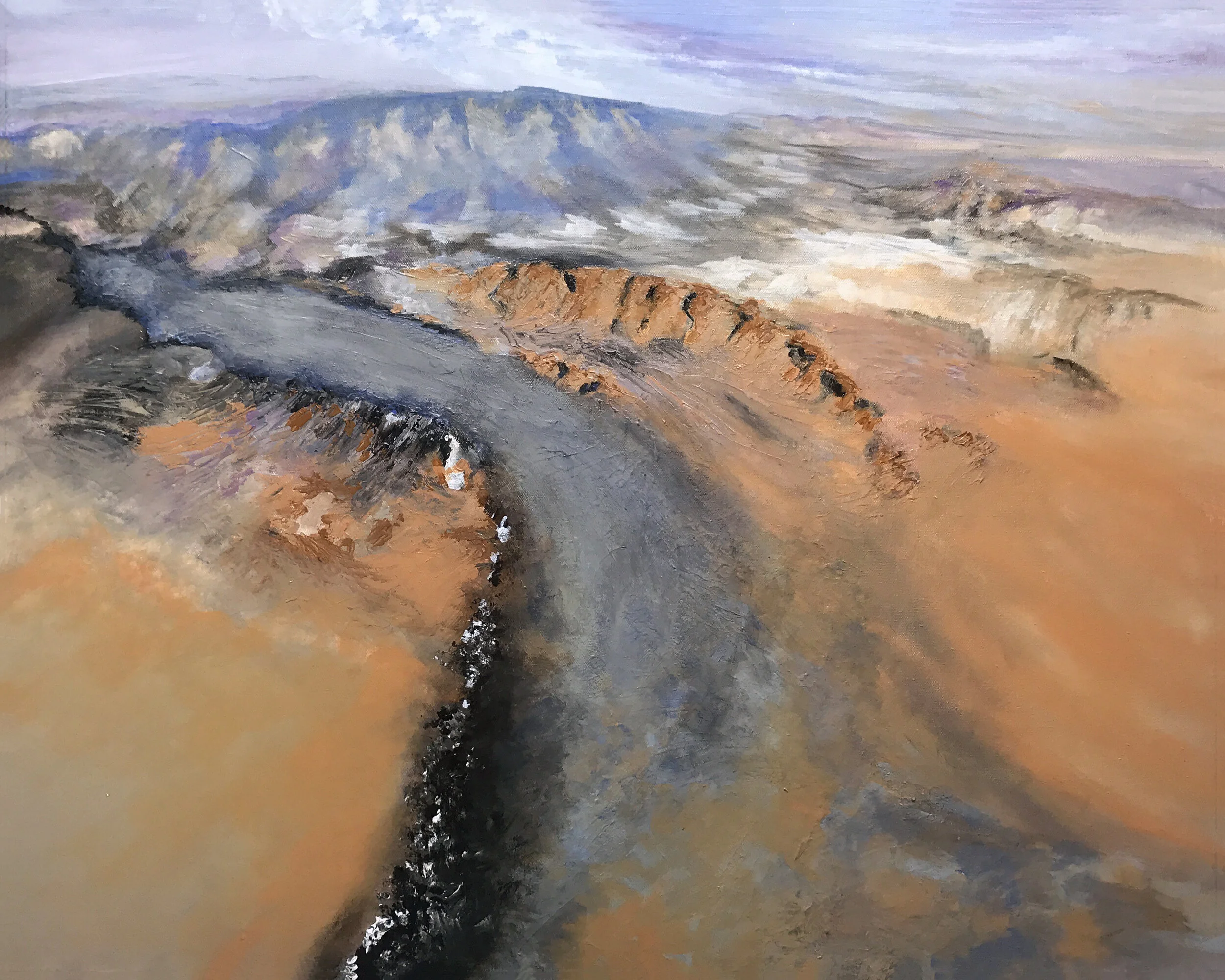 Snowy Canyon
24" x 30" Acrylic on Canvas  ON LOAN