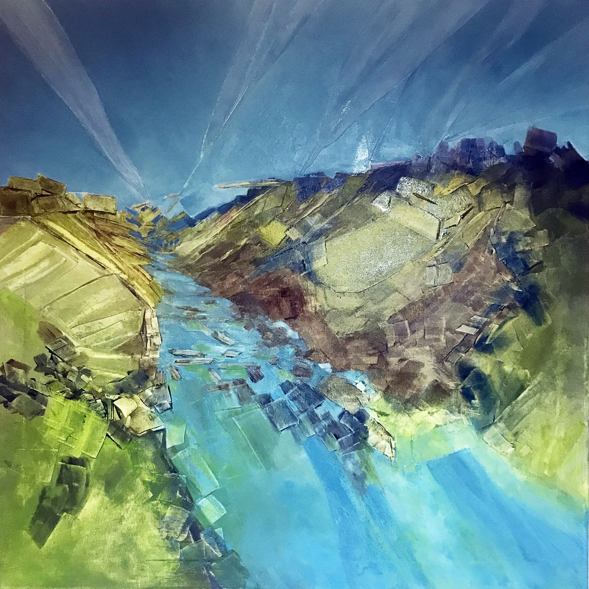 Skybridge  24" x 24" Oil on Canvas