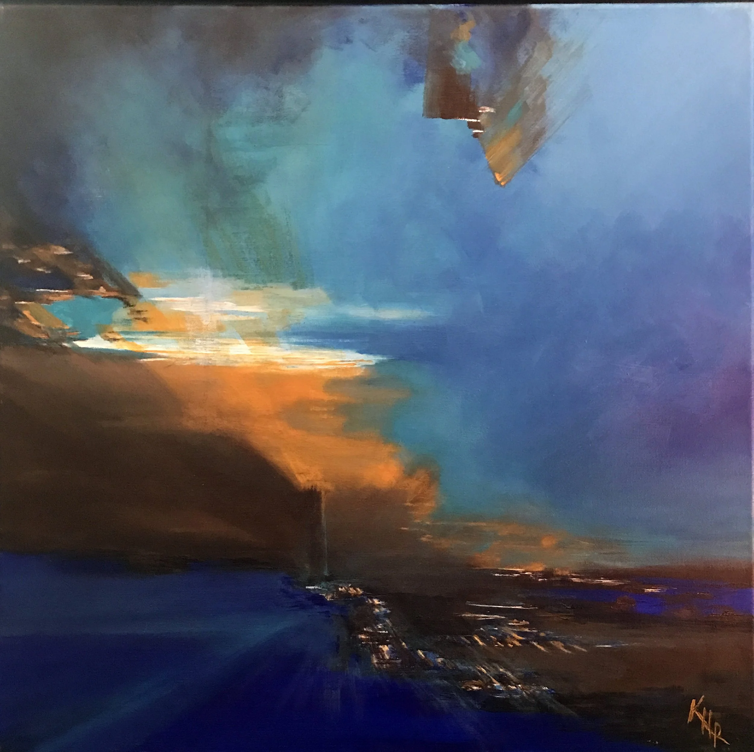 Night Approach
24" x 24"  Acrylic on Canvas