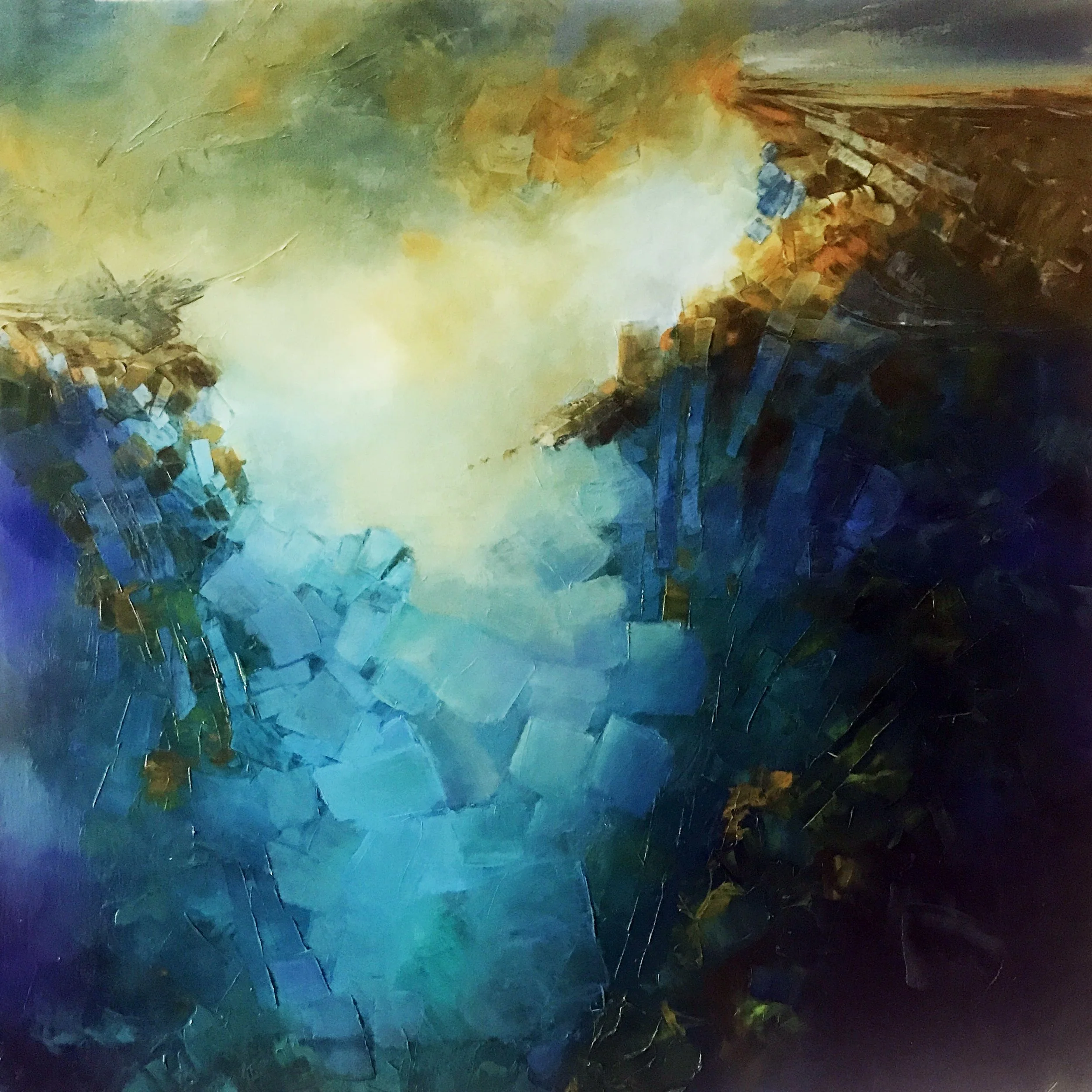 Cenote  24" x 24"  Oil on Canvas