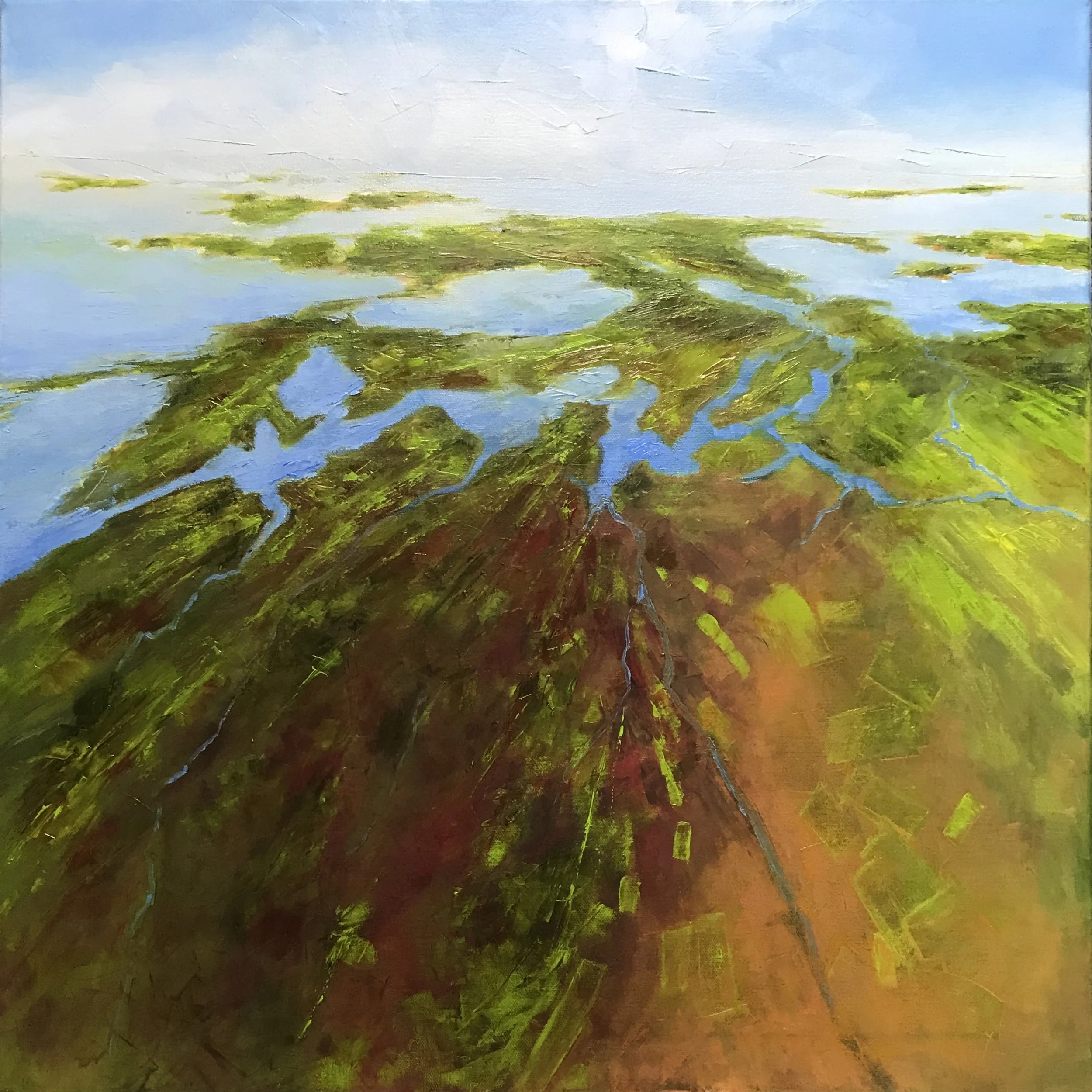 Emerald Coast  24" x 24"  Oil on Canvas