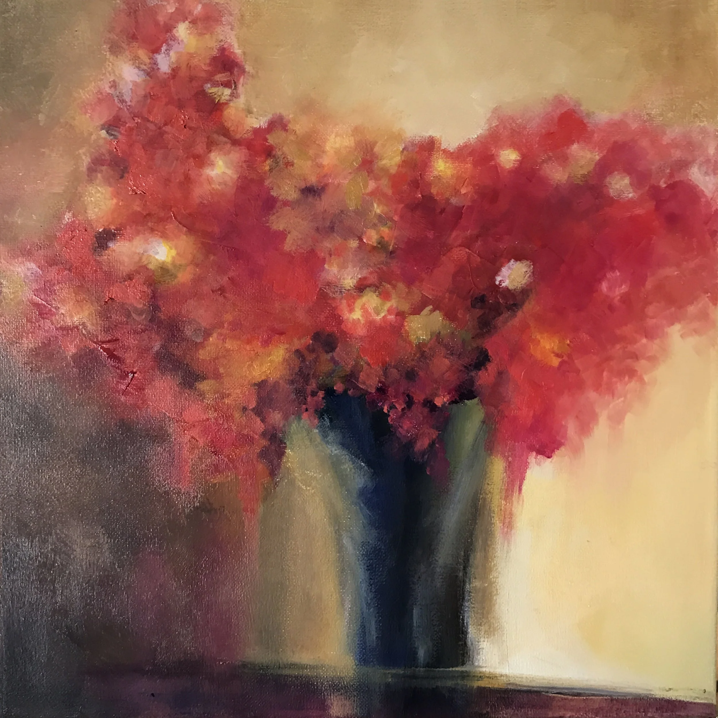 Golden Glow (1)  14" x 14"  Oil on Canvas