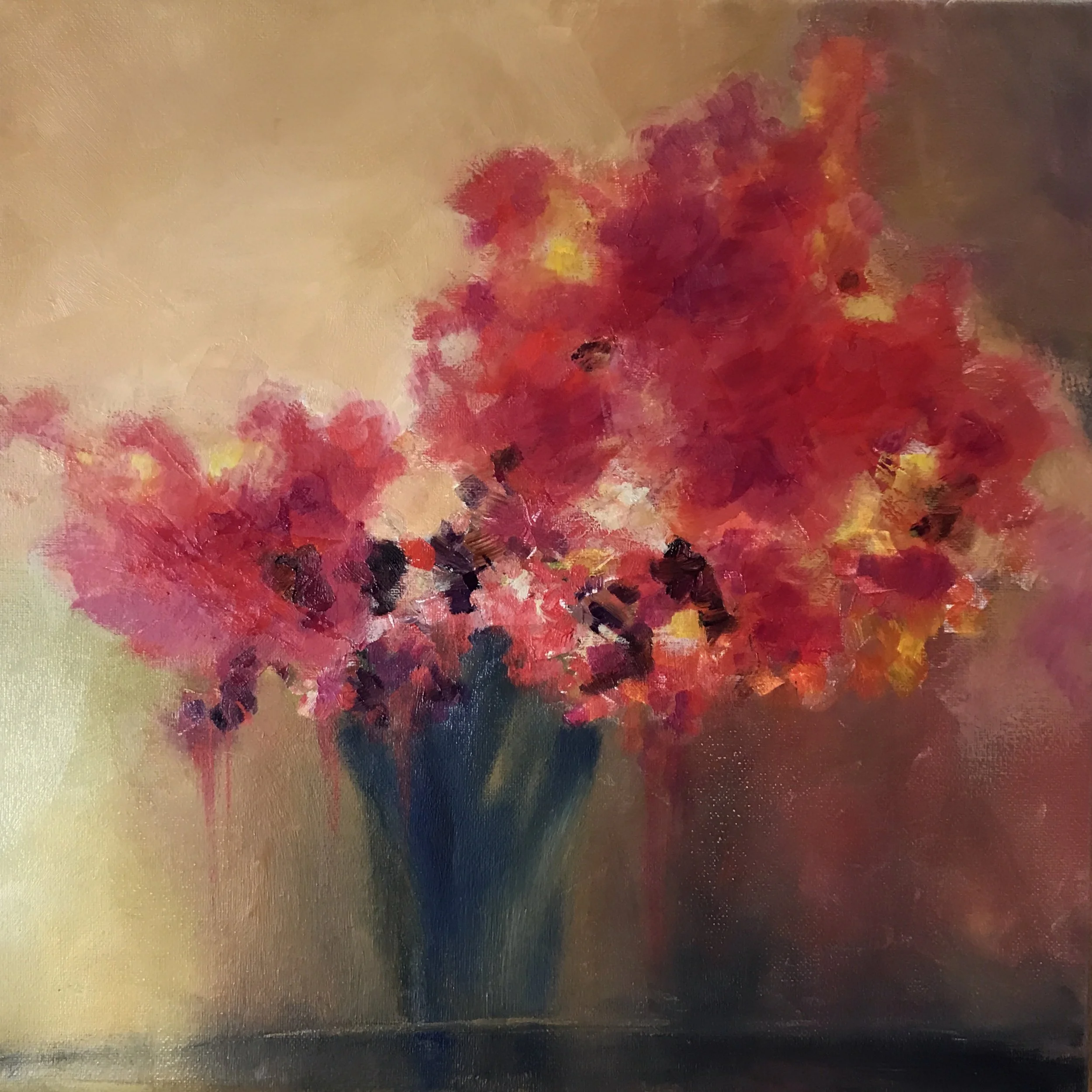 Golden Glow (2)  14" x 14"  Oil on Canvas