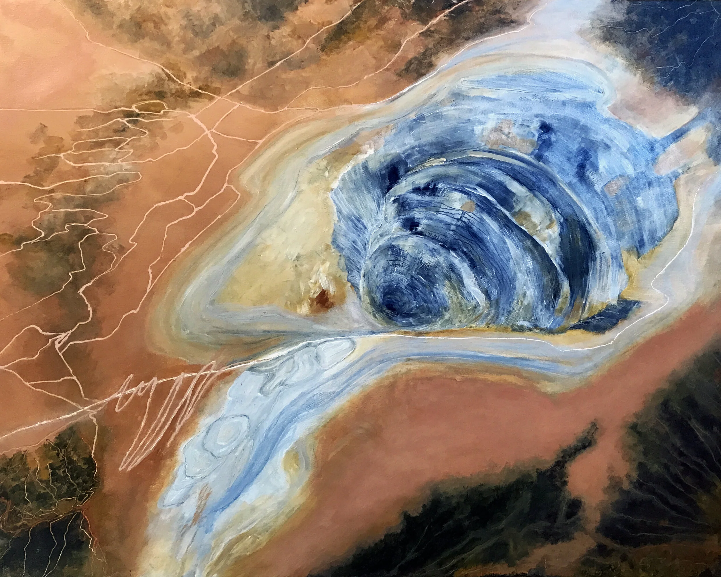 Bingham Mine
24" x 30" Acrylic on Canvas