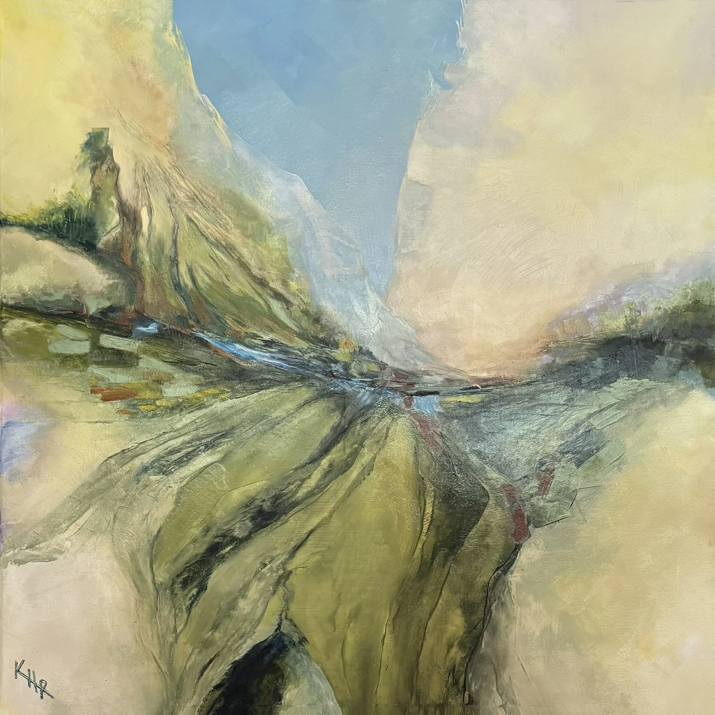 The Pass 30" x 30" Oil on Canvas