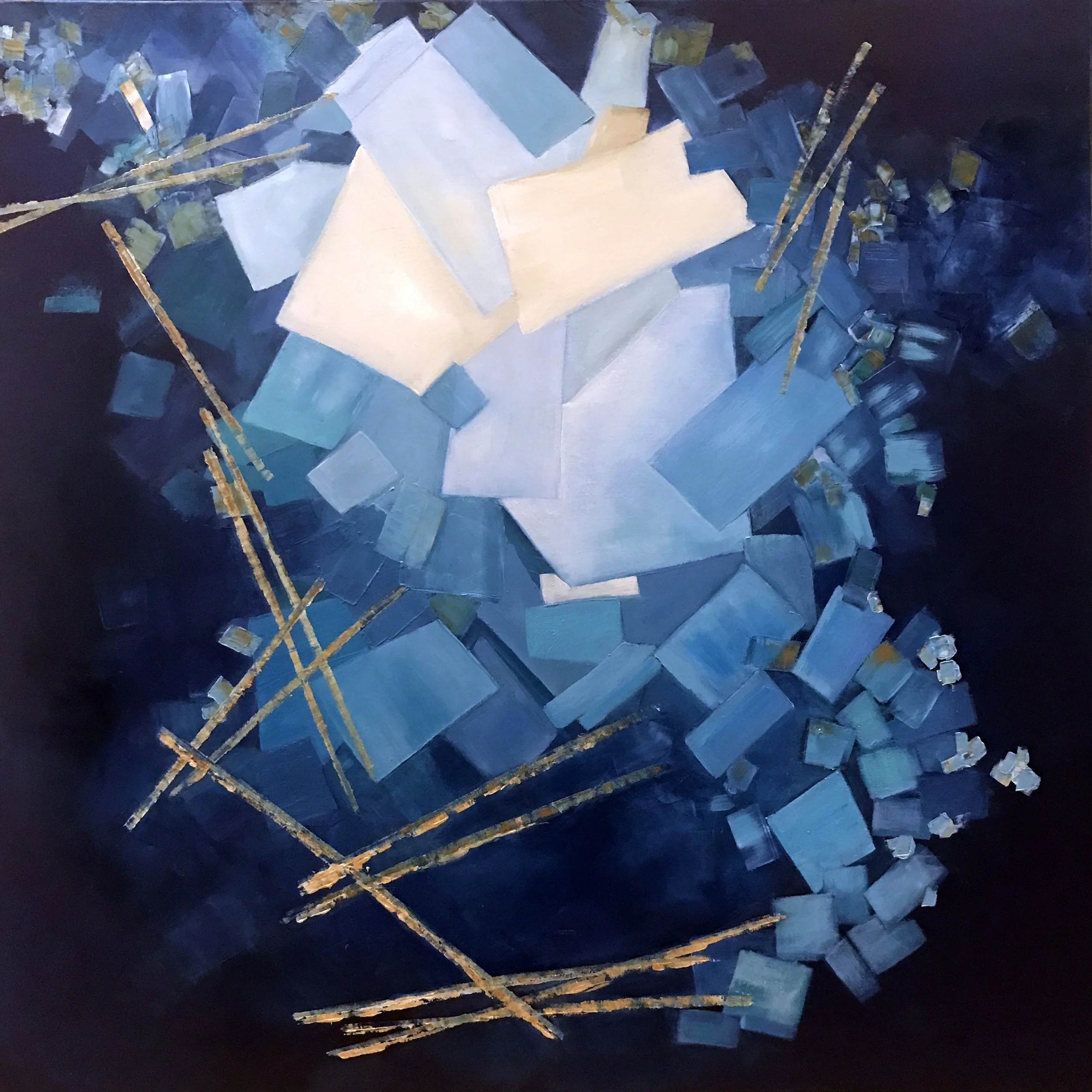 Collapse 36" x 36" Oil on Canvas