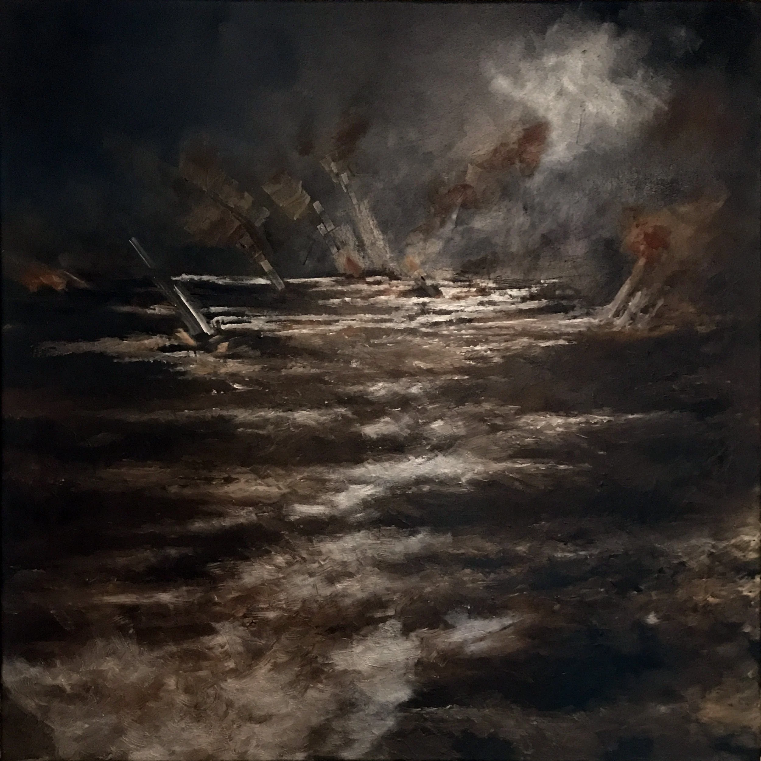 Cloudscape at Night  24" x 24"  Oil on Canvas