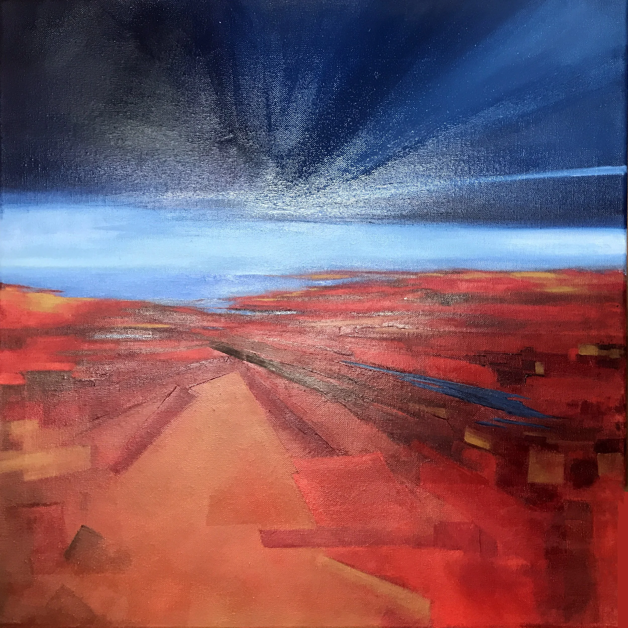 Red Planet  20" x 20"  Oil on Canvas