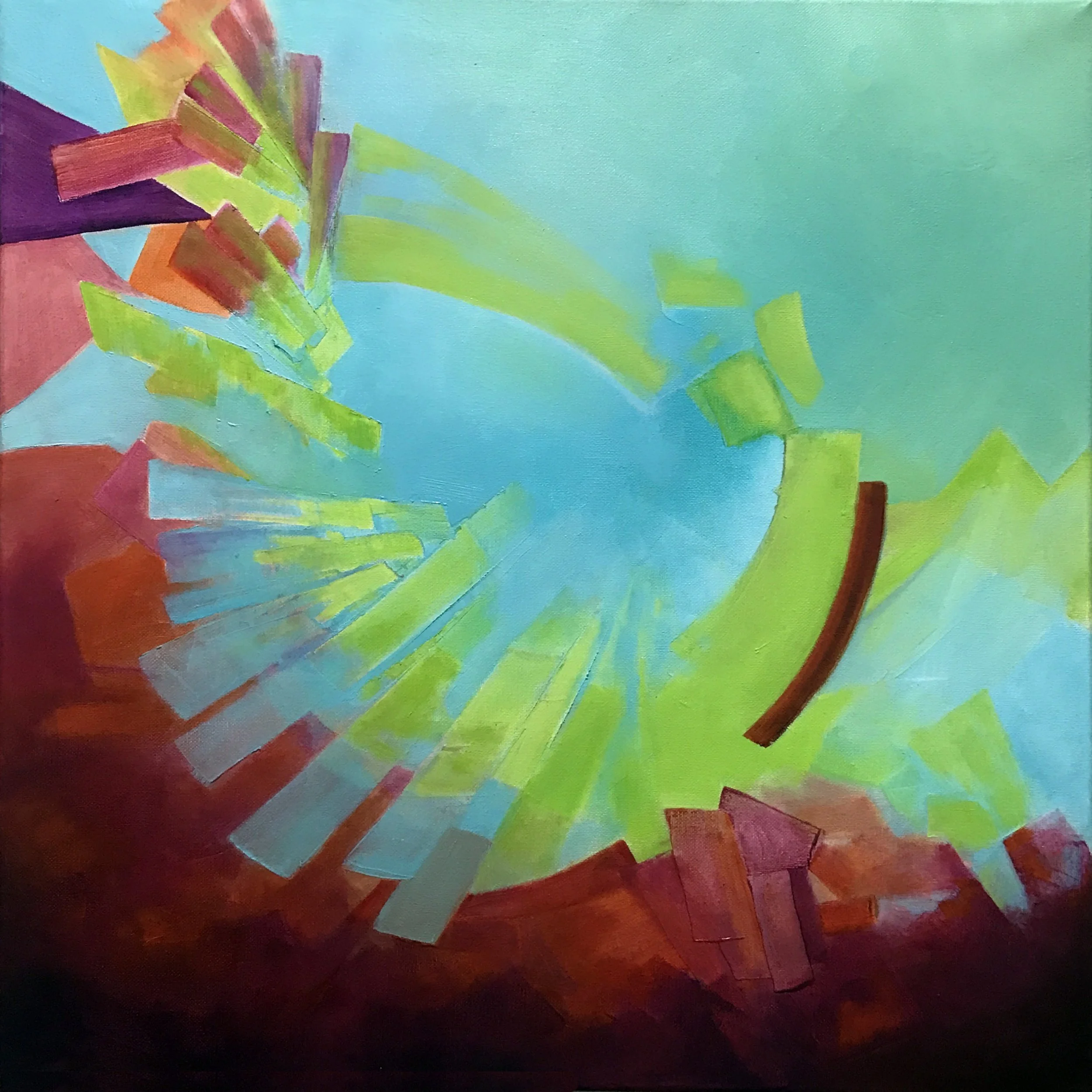 Gyre (3)  20" x 20"  Oil on Canvas