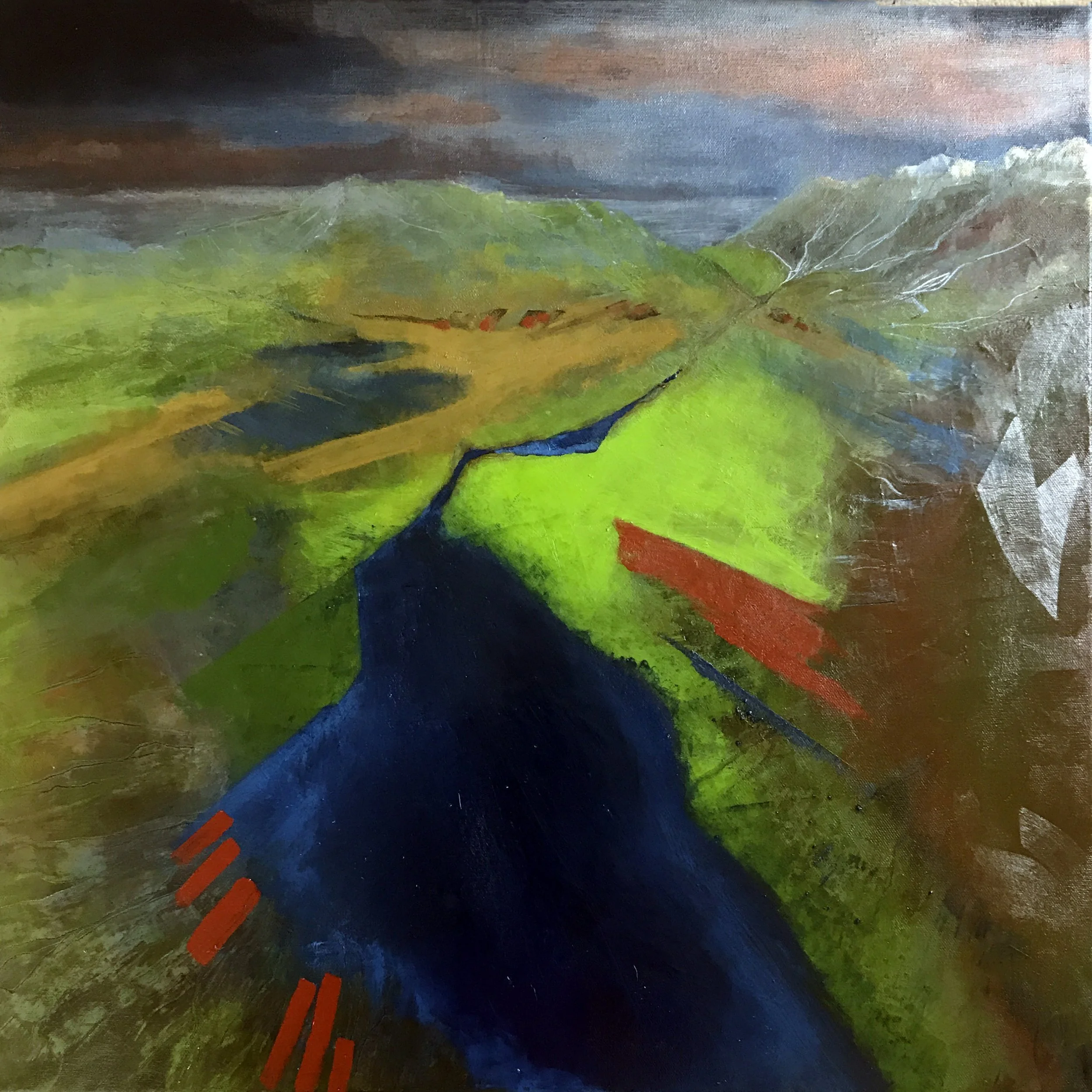 Hinterlands  24" x 24"  Acrylic on Canvas