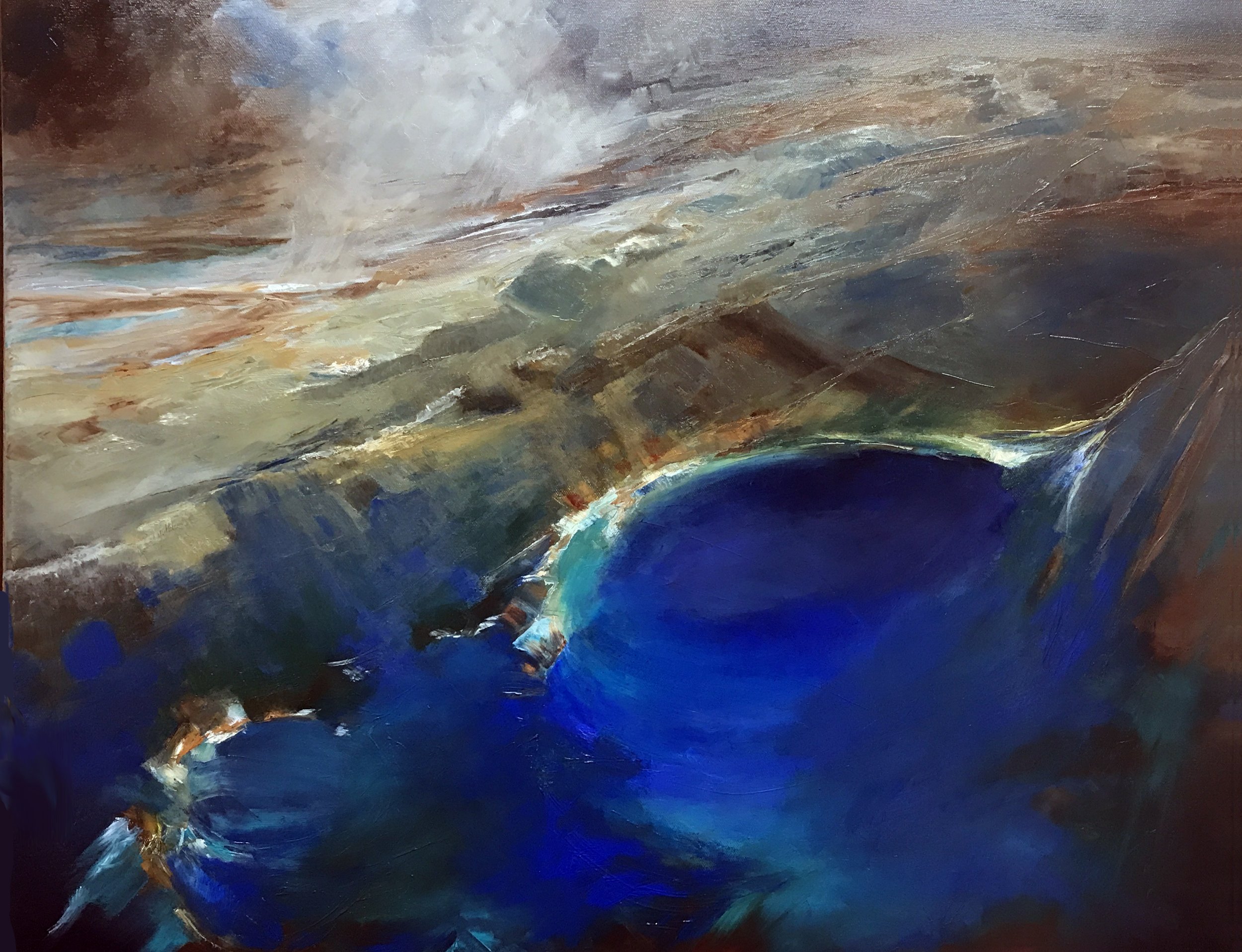 Geyserlands 24" x 30"  Oil on Canvas