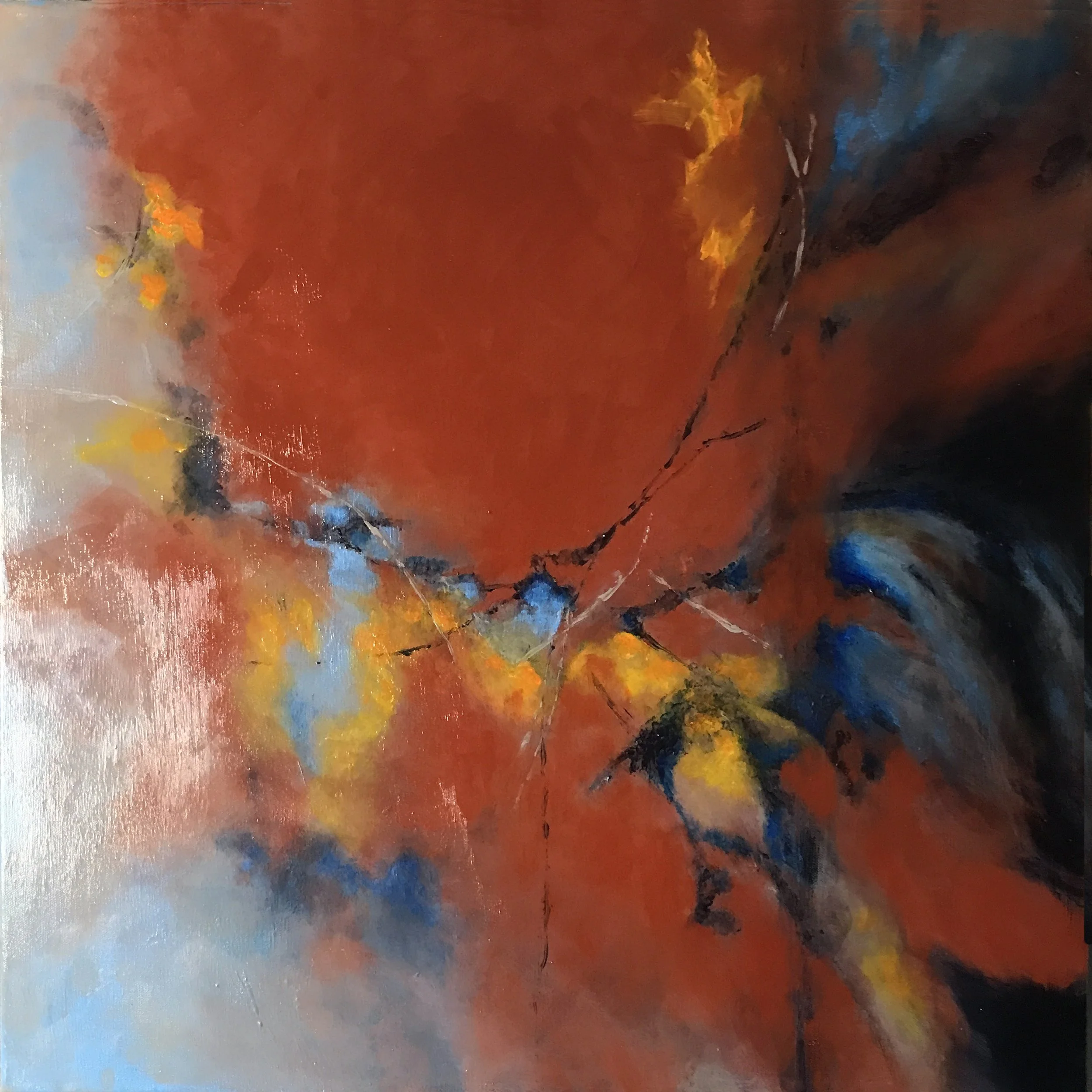 October Glow 24" x 24"  Acrylic on Canvas