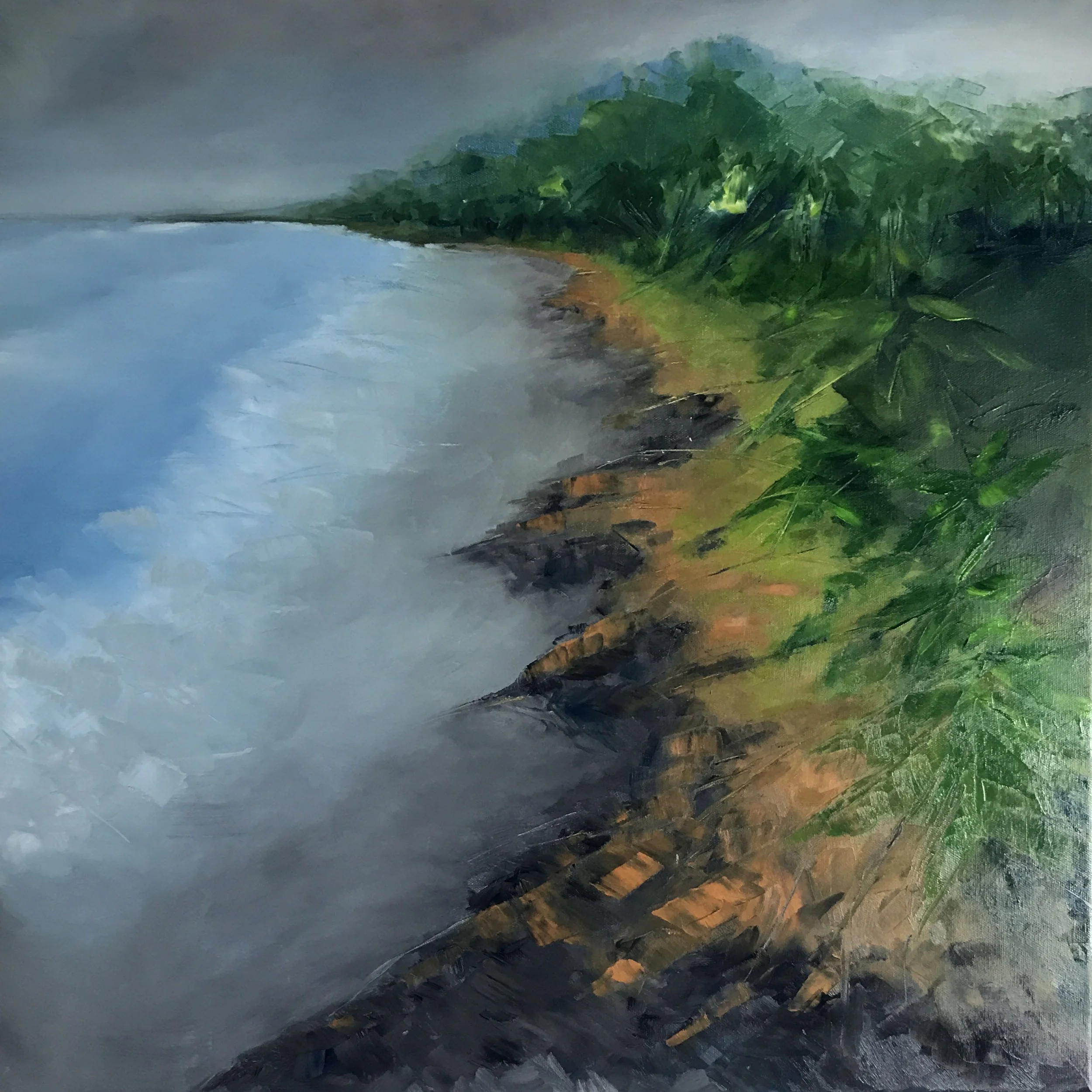 Playa Hermosa Costa Rica  24" x 24"  Oil on Canvas