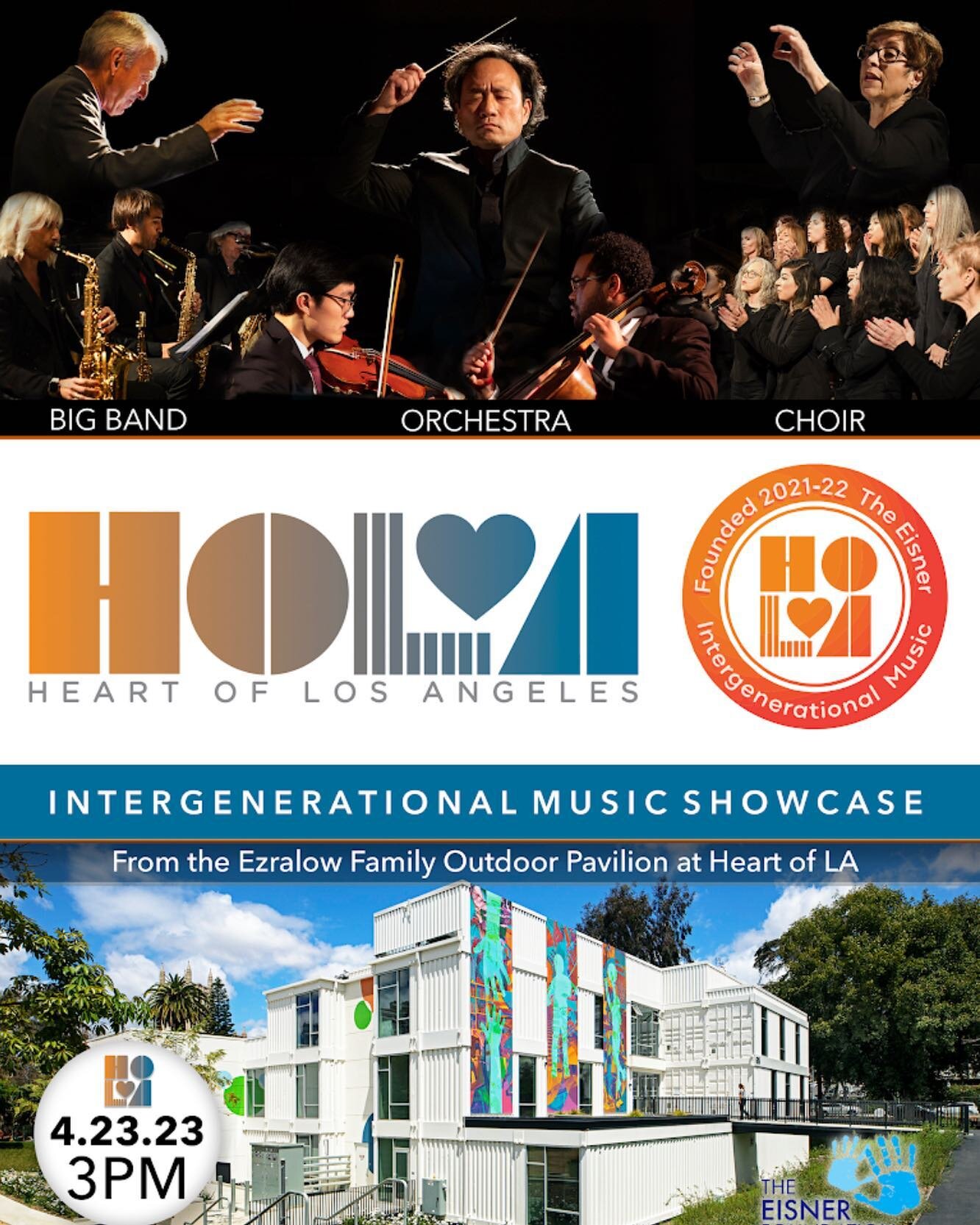 CONCERT ALERT! Enjoy some music in the park and come to Heart of LA on April 23 to watch the Intergenerational Music Showcase (featuring our Big Band, Orchestra, and Choir) 🎶 Tickets in bio!

#heartofla #orchestra #choir #bigband #classical #contemp