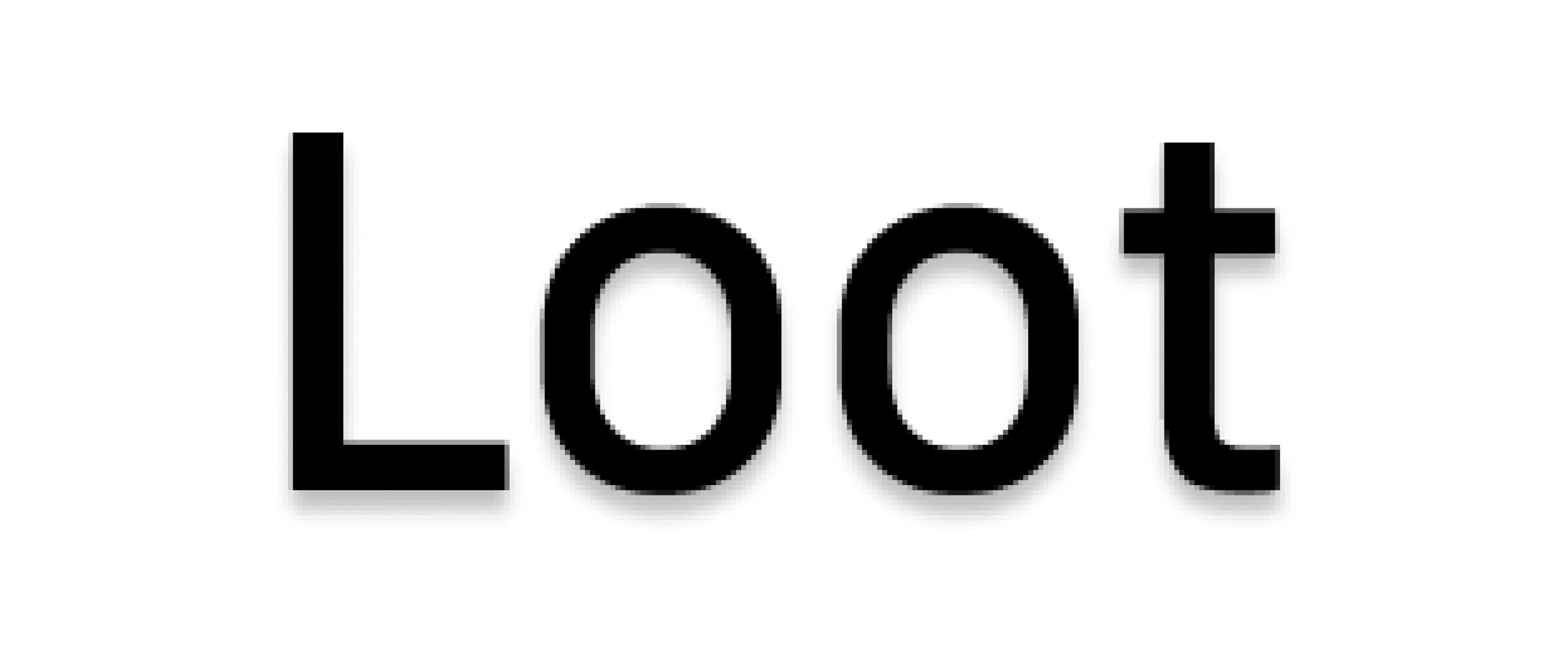 The word "Loot" in bold black text on a white background.