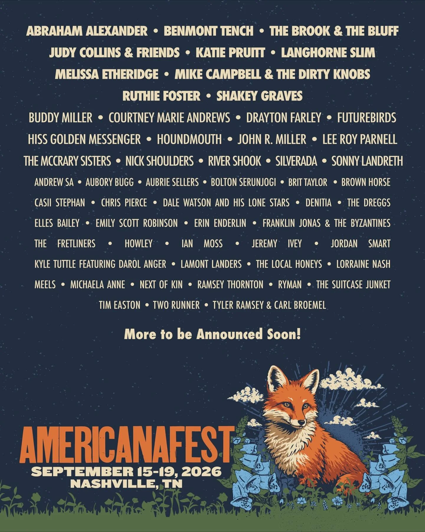 Initial @americanafest just dropped with our very own @iamchrispierce and @rivershookforever in the mix!