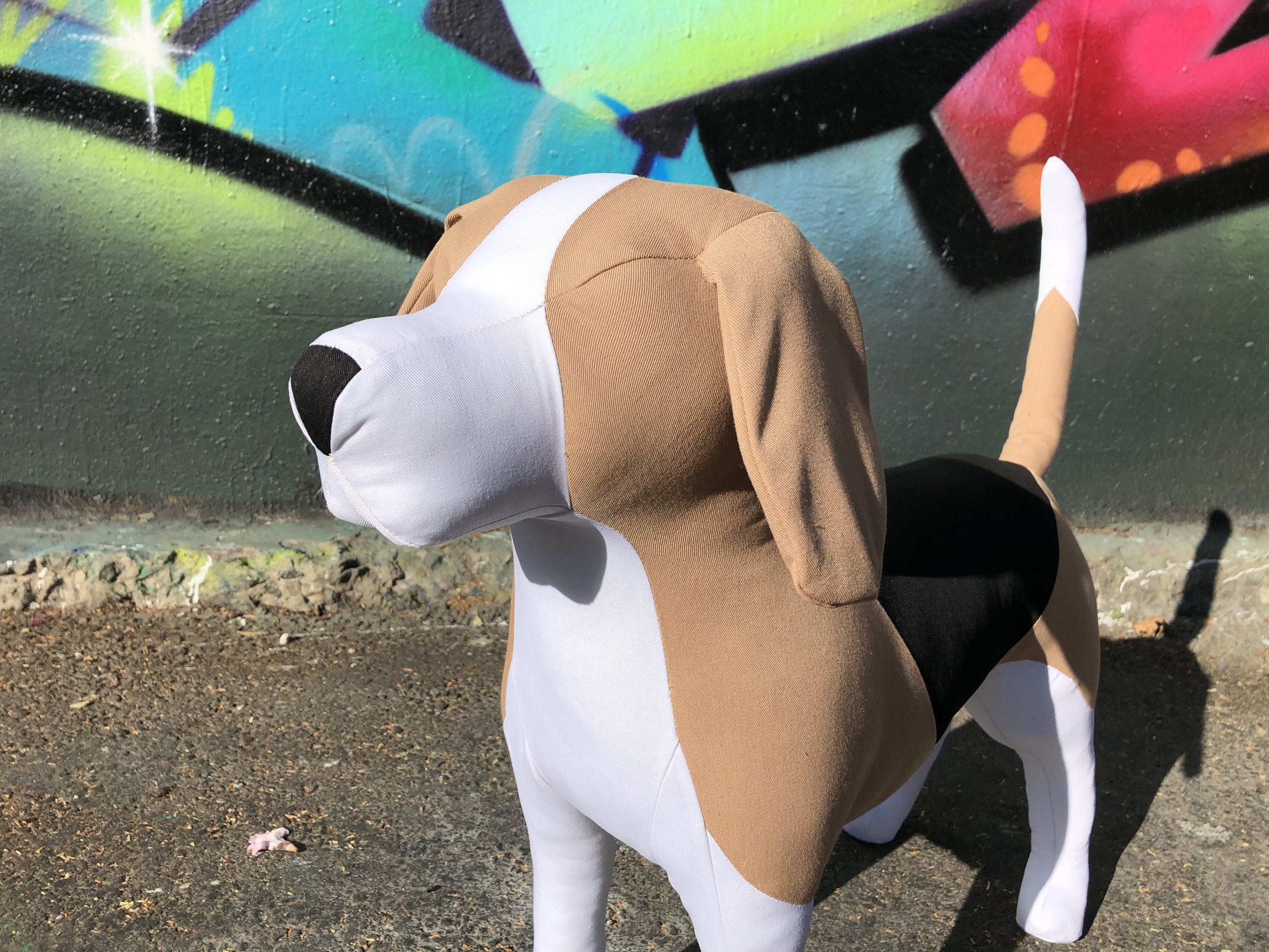 Panache Display - Introducing Bailey our new #dog #mannequin collection.  Bailey is a beagle style dog available in three versatile positions, he is  perfect for displaying current trends in canine fashion from
