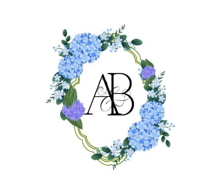Canva Wedding Crest - Violet and Blue