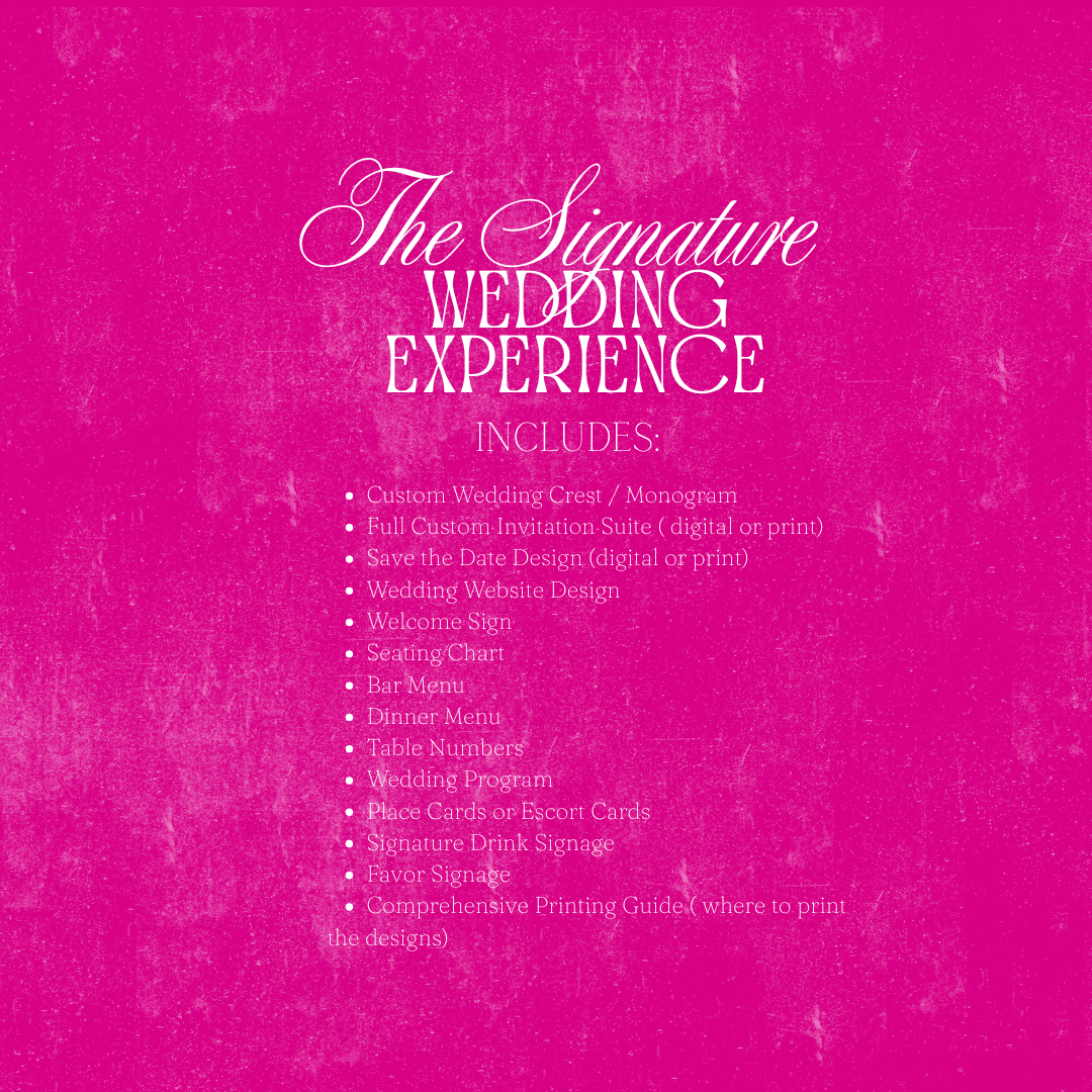 The Signature Wedding Experience